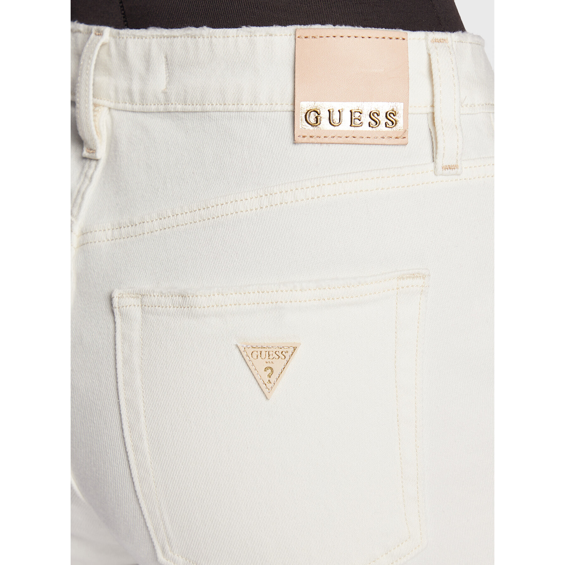 Guess Дънки Girly W3RA16 D4WG1 Бежов Iconic Fit - Pepit.bg