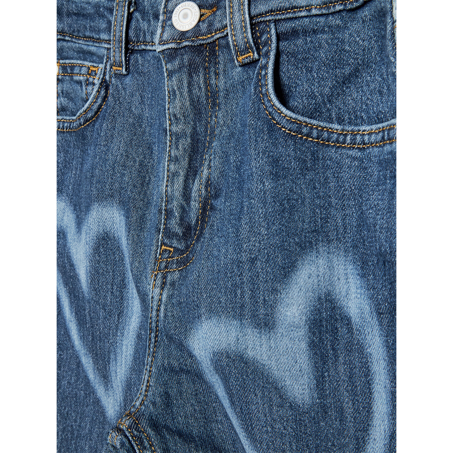 Guess Дънки J2YA14 D4MS0 Син Regular Fit - Pepit.bg