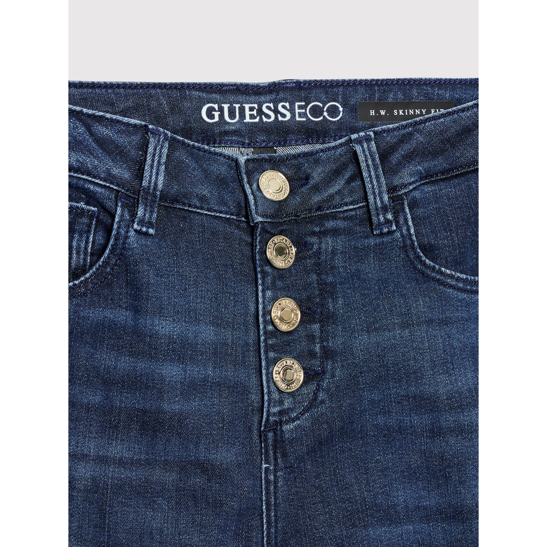 Guess Дънки J2YA17 D4PL1 Тъмносин Skinny Fit - Pepit.bg