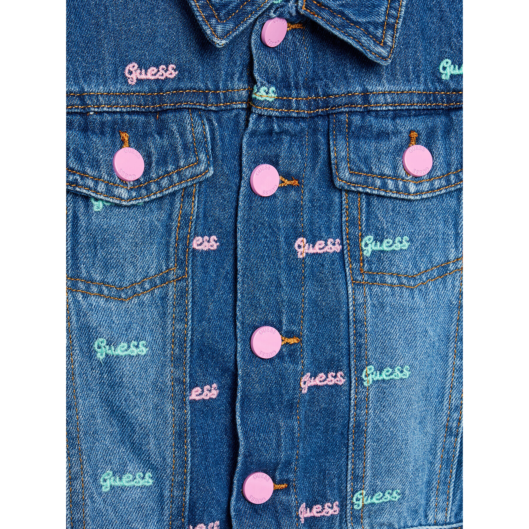Guess Дънково яке J3RL07 D4YA0 Син Regular Fit - Pepit.bg