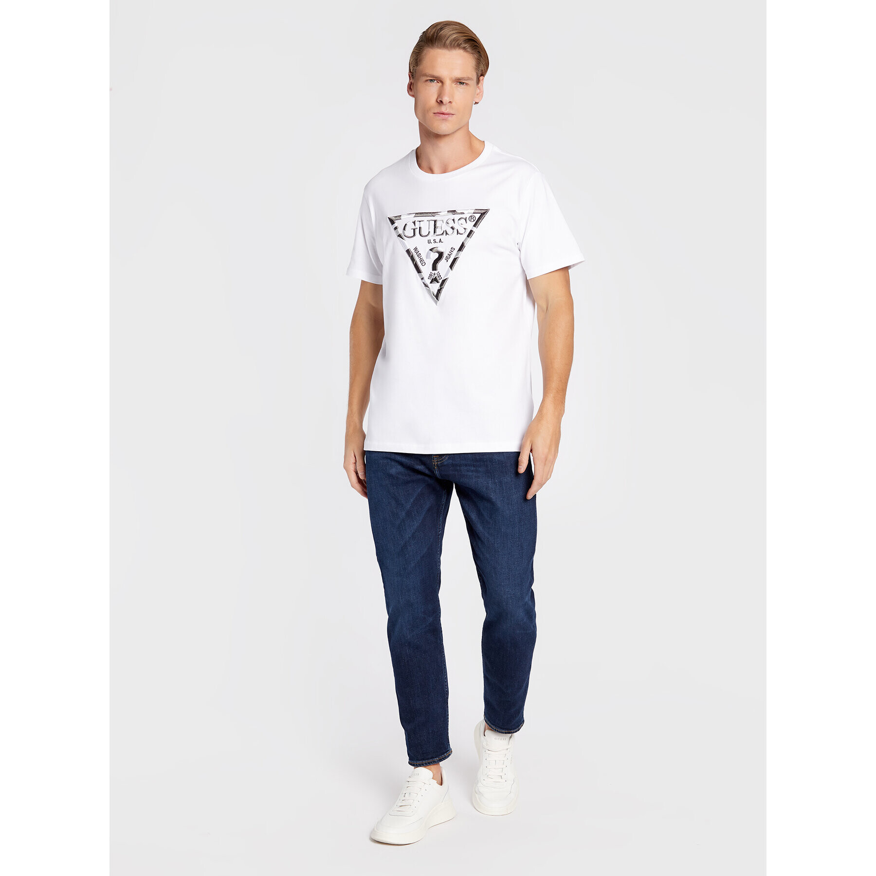 Guess Дънки James M2BA14 D4U51 Тъмносин Regular Fit - Pepit.bg