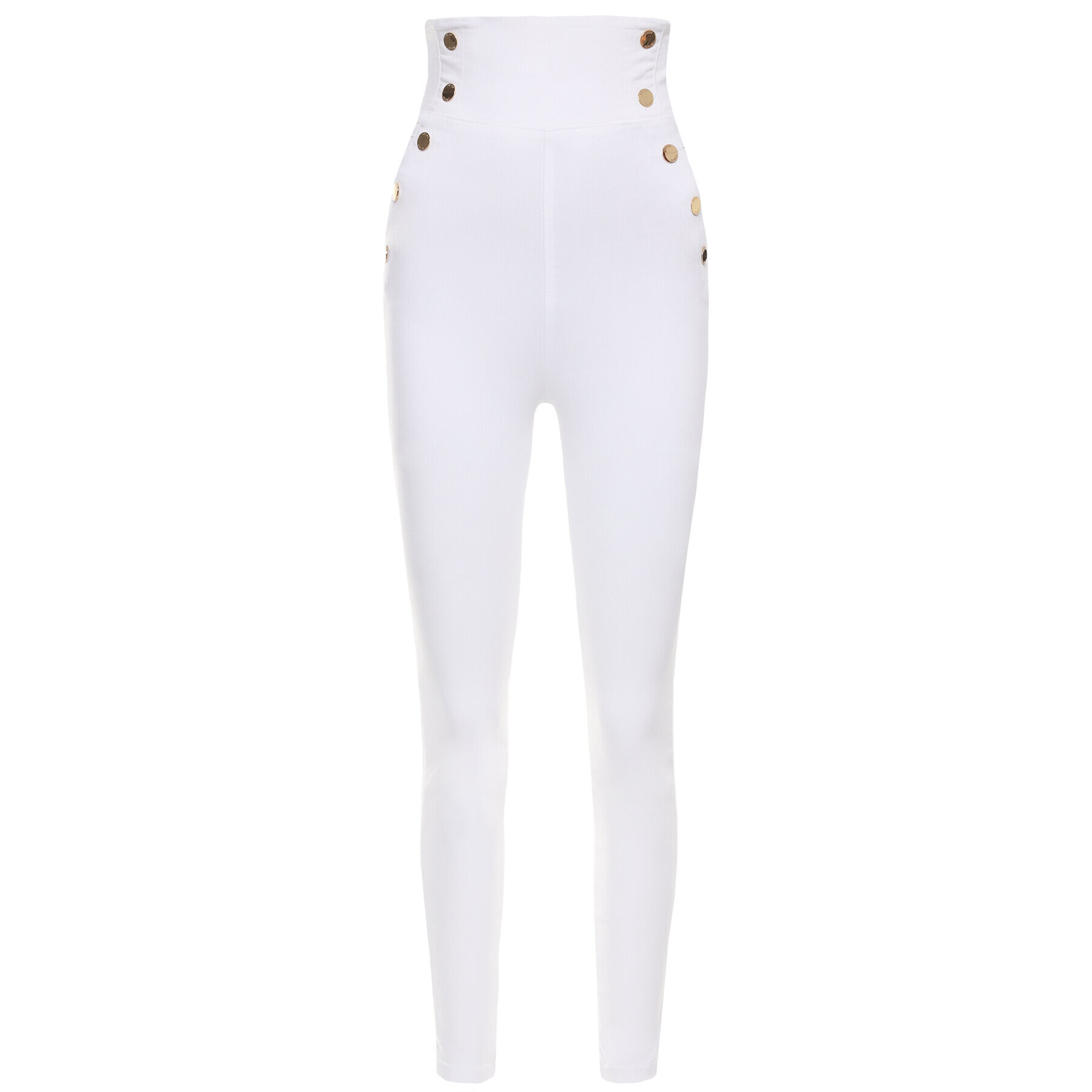 Guess Дънки JENNIFER LOPEZ Gwen W02A08 D3XV2 Бял Slim Fit - Pepit.bg