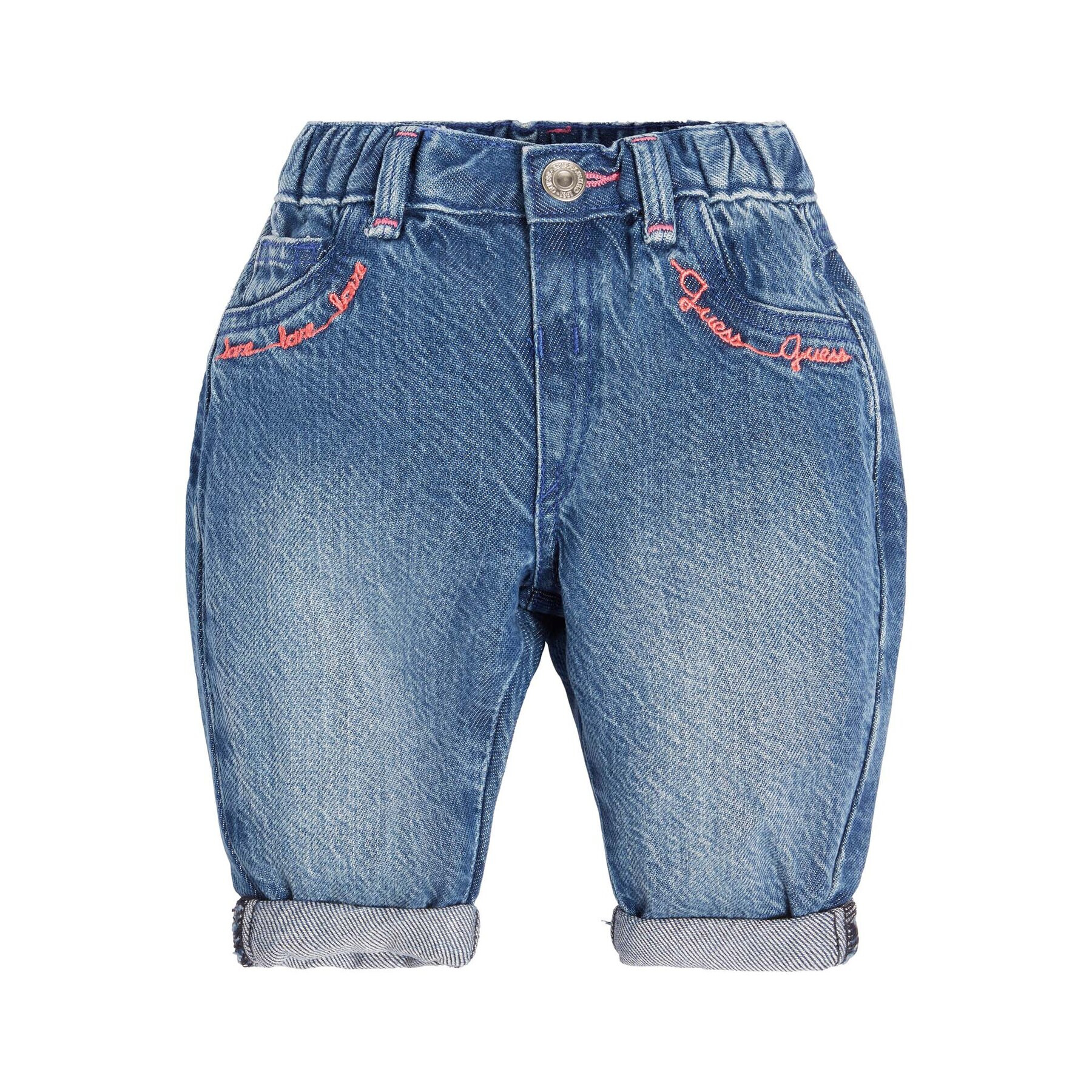 Guess Дънки K3GA01 D4MU2 Син Mom Fit - Pepit.bg