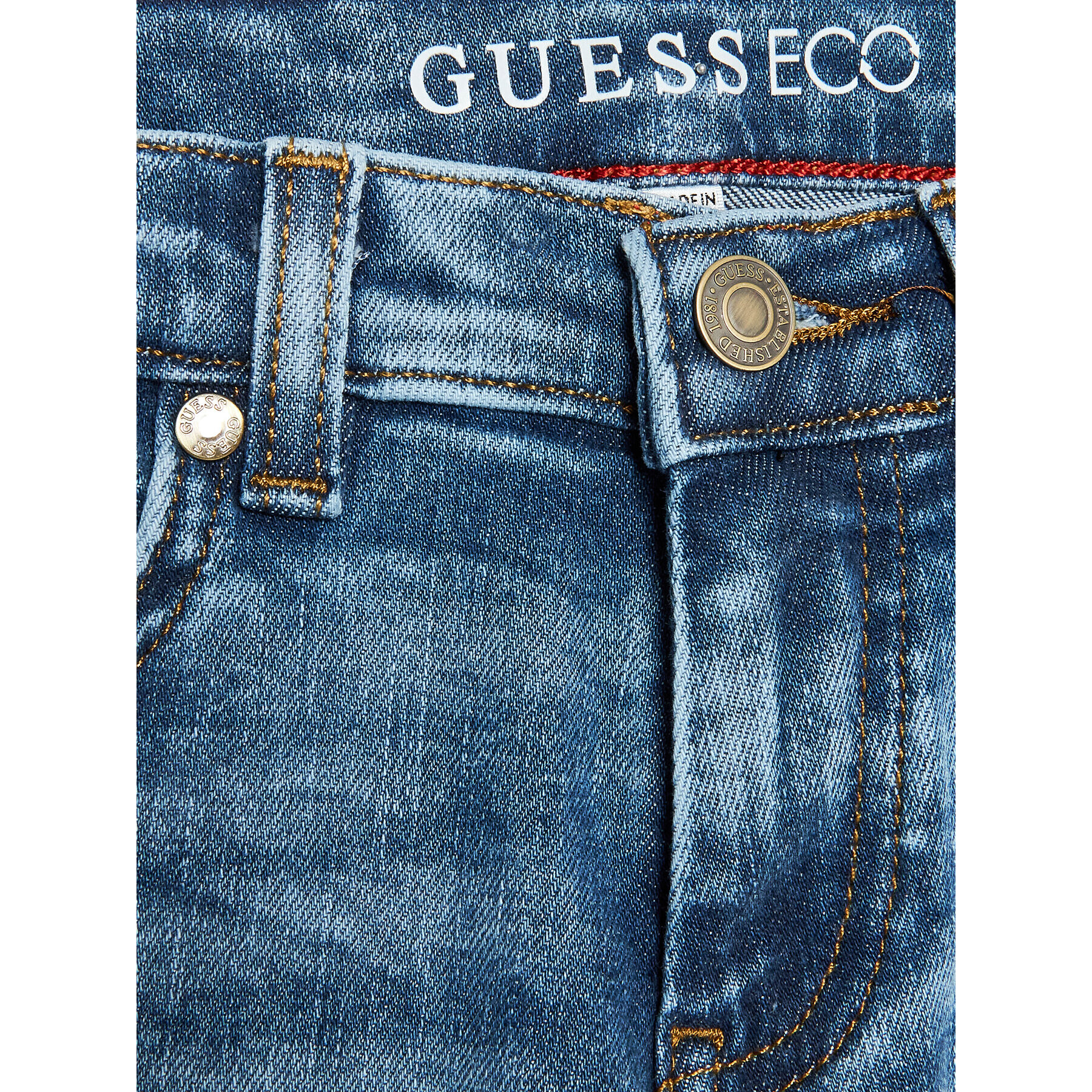 Guess Дънки L3RA10 D4GV0 Син Slim Fit - Pepit.bg