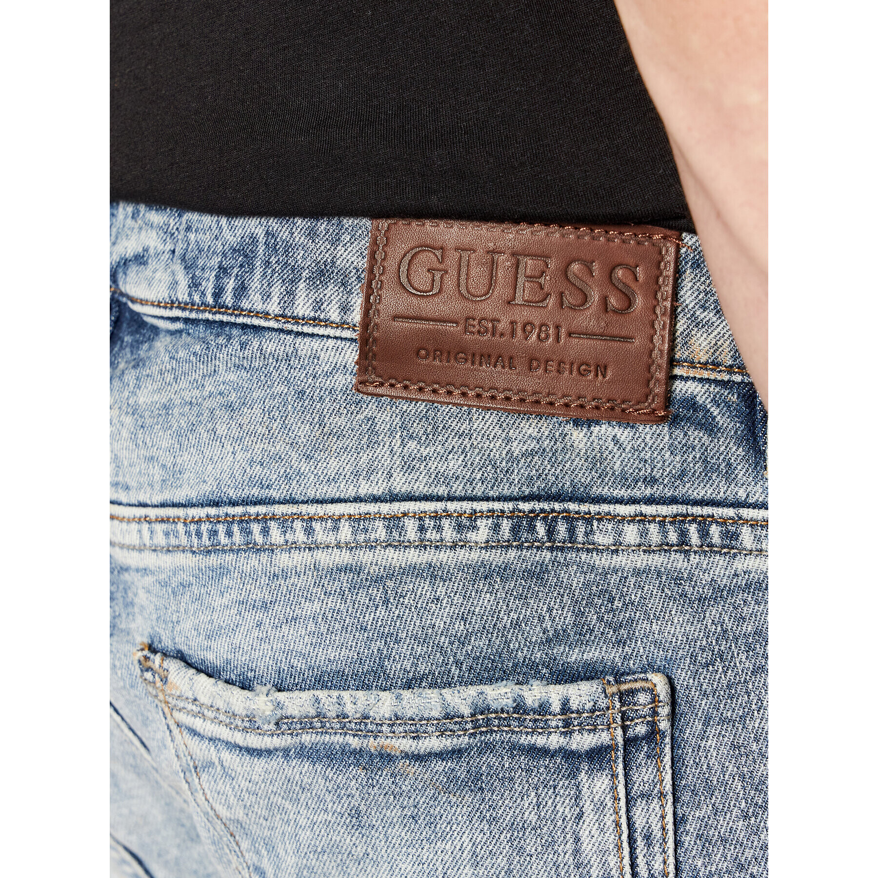 Guess Дънки M1BAN 3D49T Син Skinny Fit - Pepit.bg