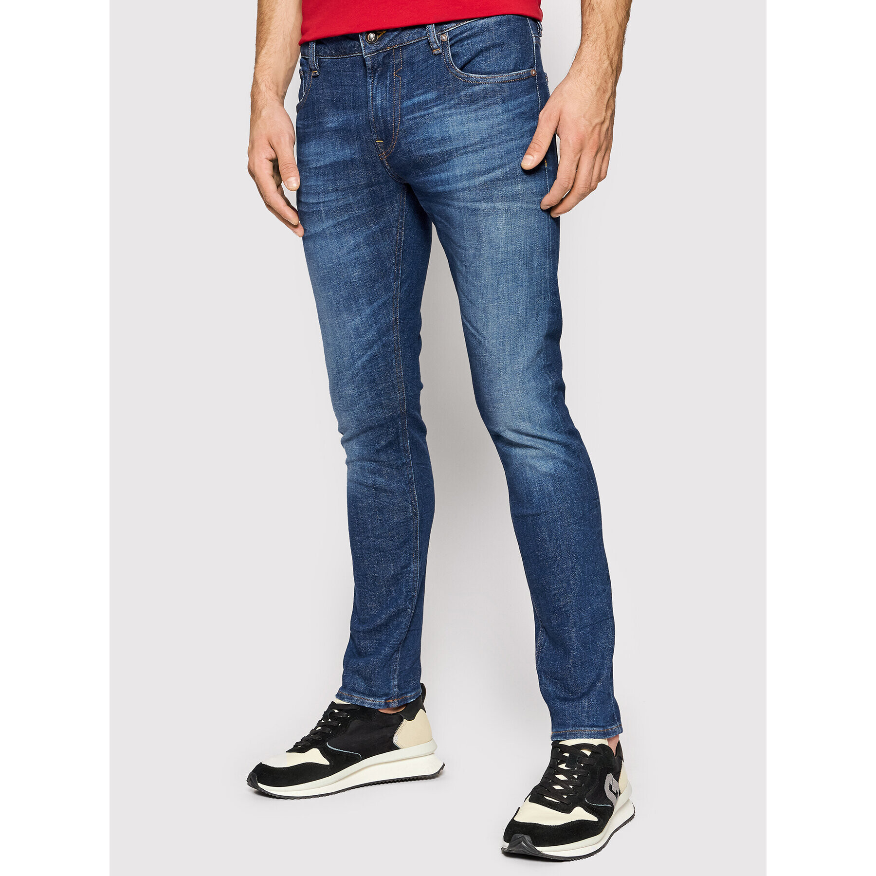 Guess Дънки M2RAN1 D46AD Тъмносин Skinny Fit - Pepit.bg