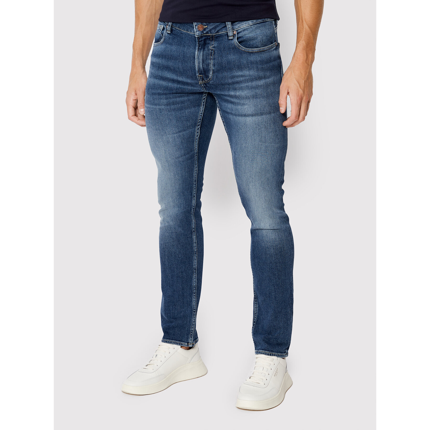 Guess Дънки M2YAN1 D4Q42 Син Skinny Fit - Pepit.bg