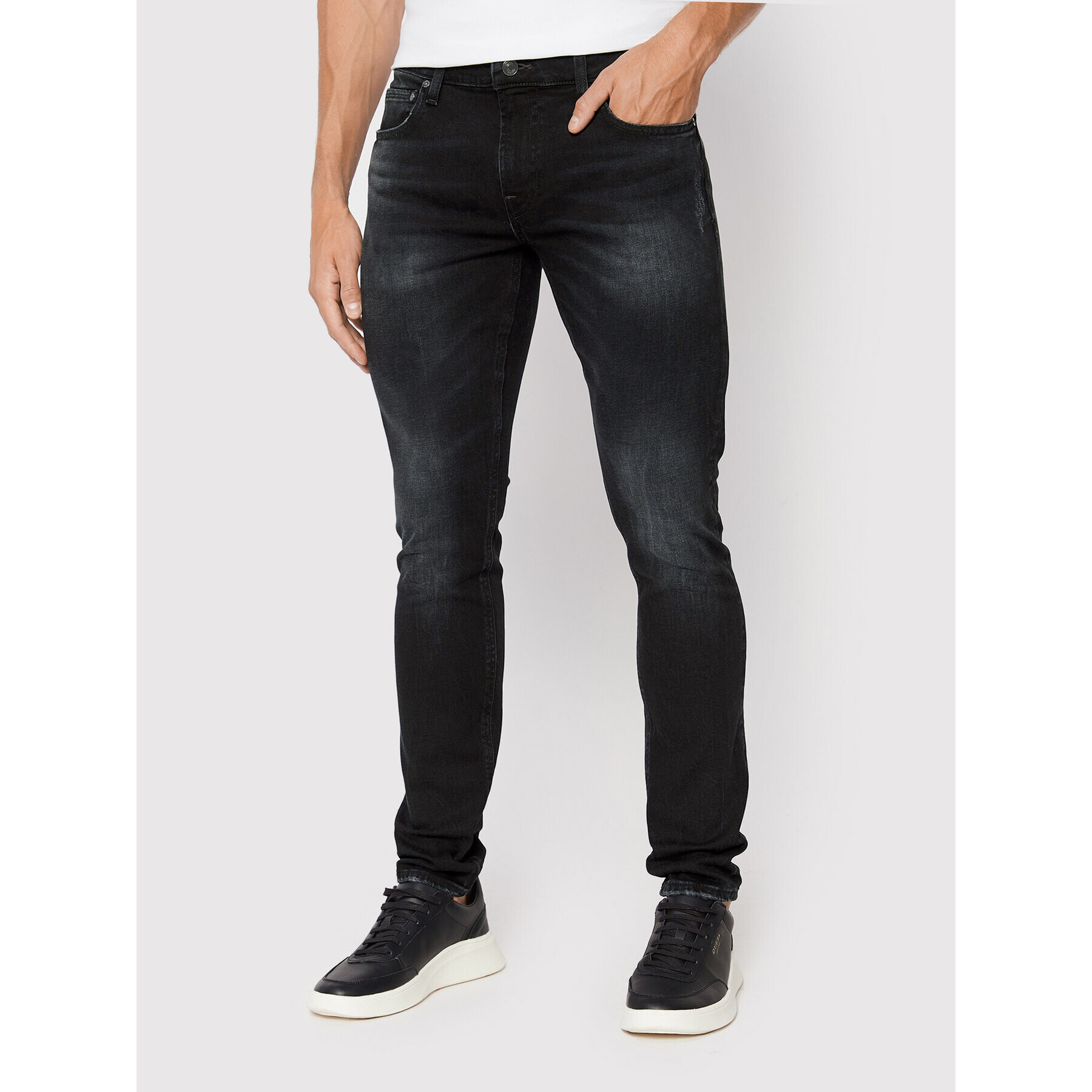 Guess Дънки M2YAN3 D1KB5 Черен Skinny Fit - Pepit.bg