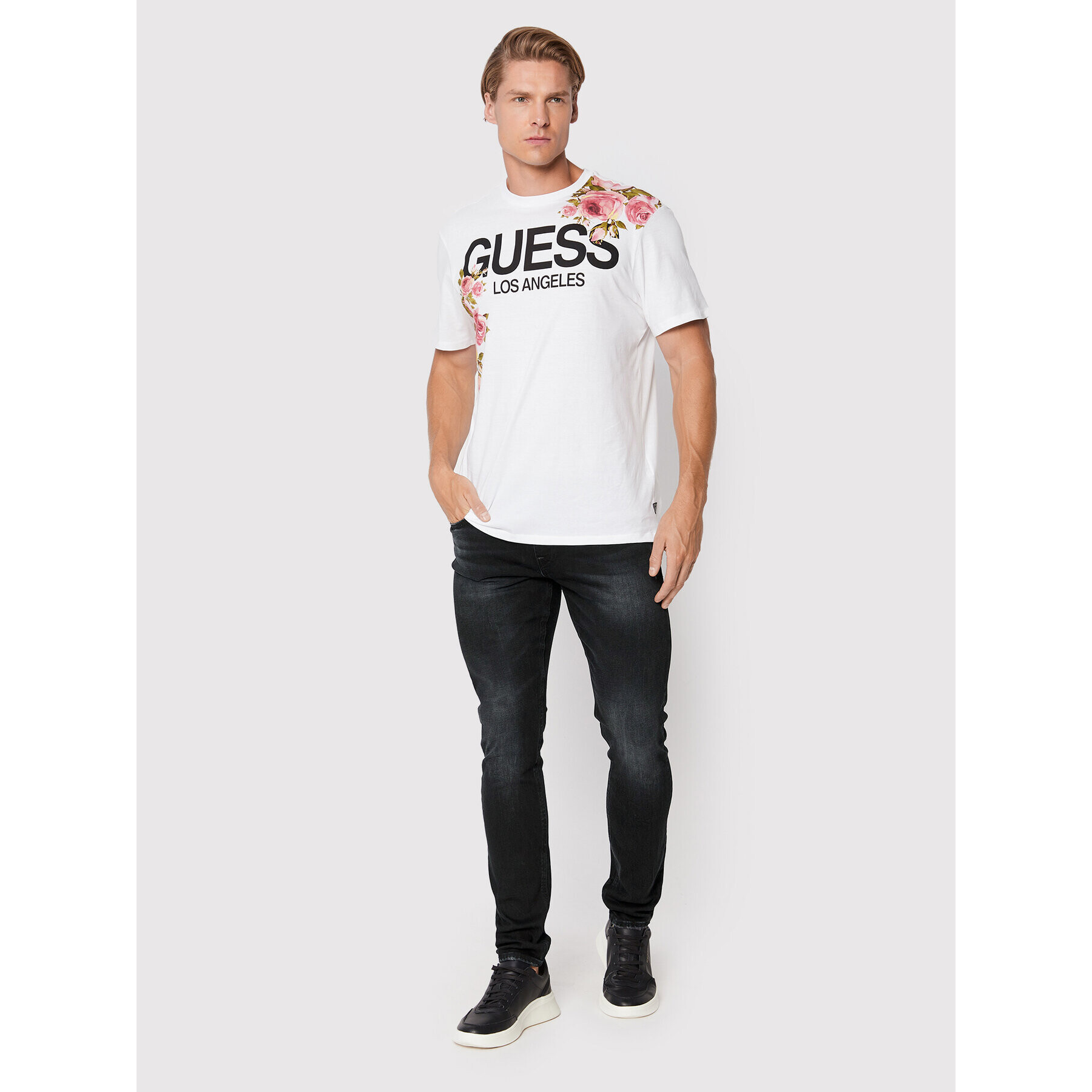 Guess Дънки M2YAN3 D1KB5 Черен Skinny Fit - Pepit.bg