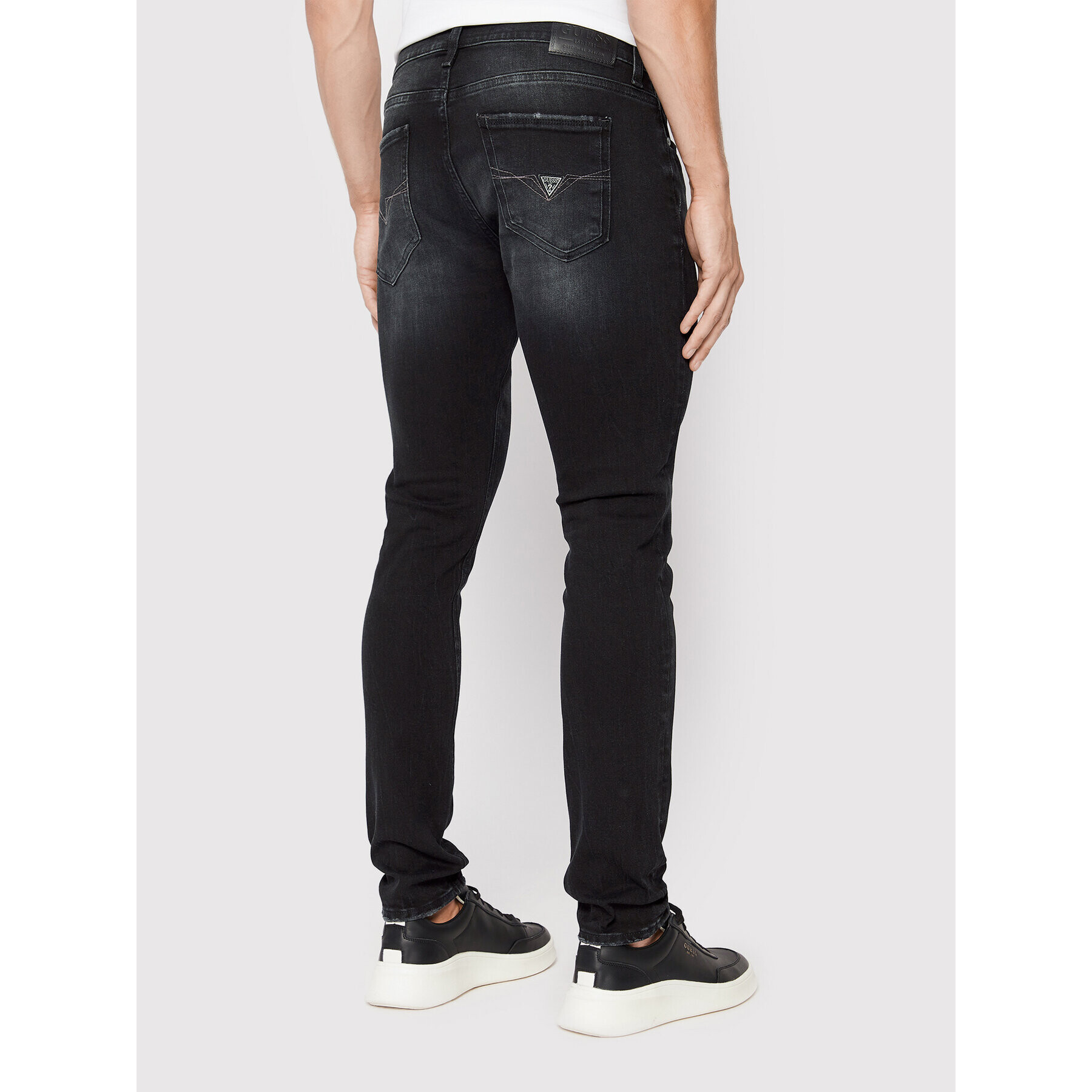 Guess Дънки M2YAN3 D1KB5 Черен Skinny Fit - Pepit.bg