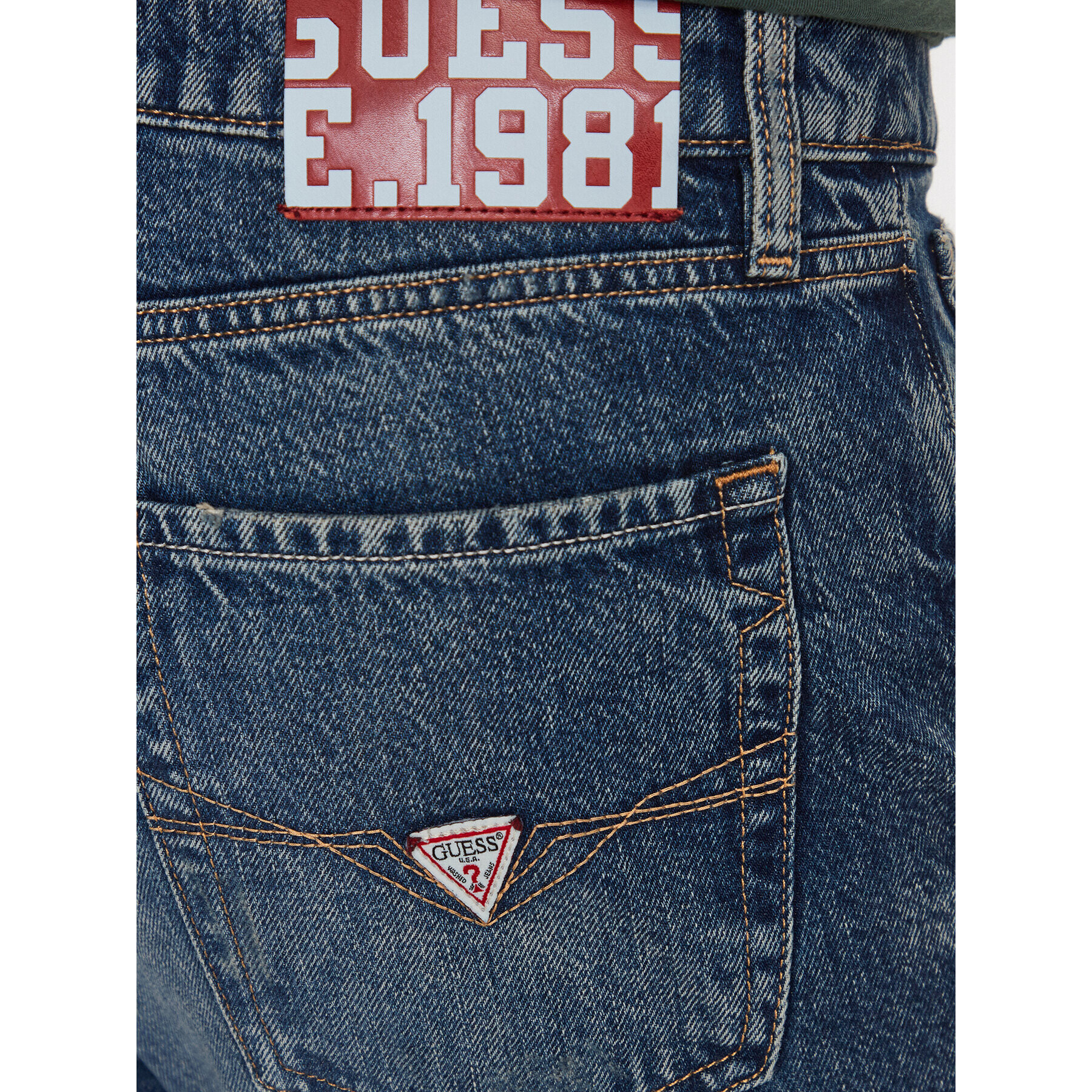 Guess Дънки M3YA37 D4T9I Син Regular Fit - Pepit.bg