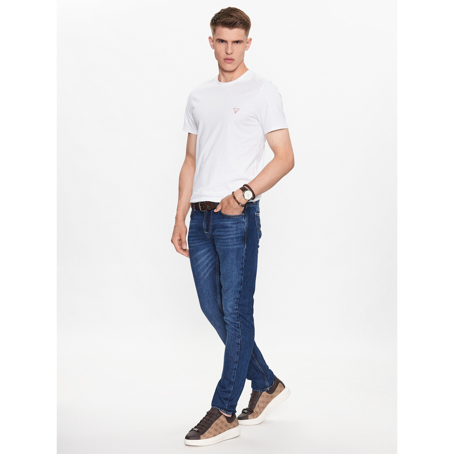 Guess Дънки M3YAS2 D4T9H Син Slim Fit - Pepit.bg