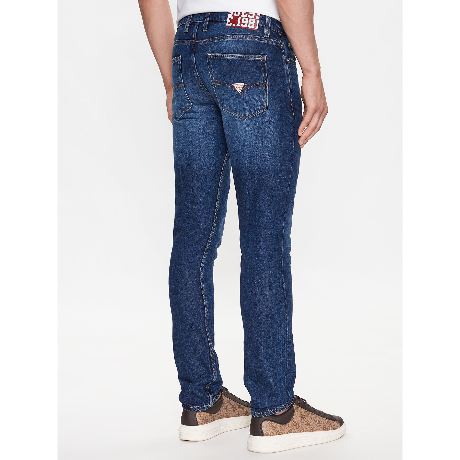 Guess Дънки M3YAS2 D4T9H Син Slim Fit - Pepit.bg