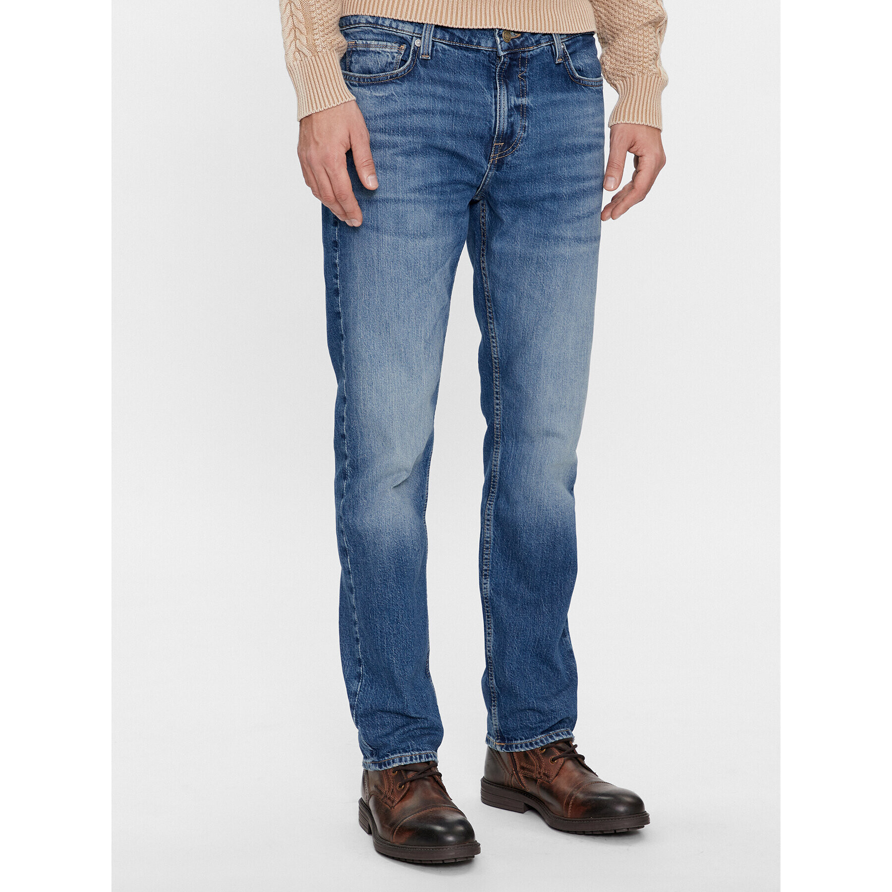 Guess Дънки M4RAN2 D58M2 Син Slim Fit - Pepit.bg