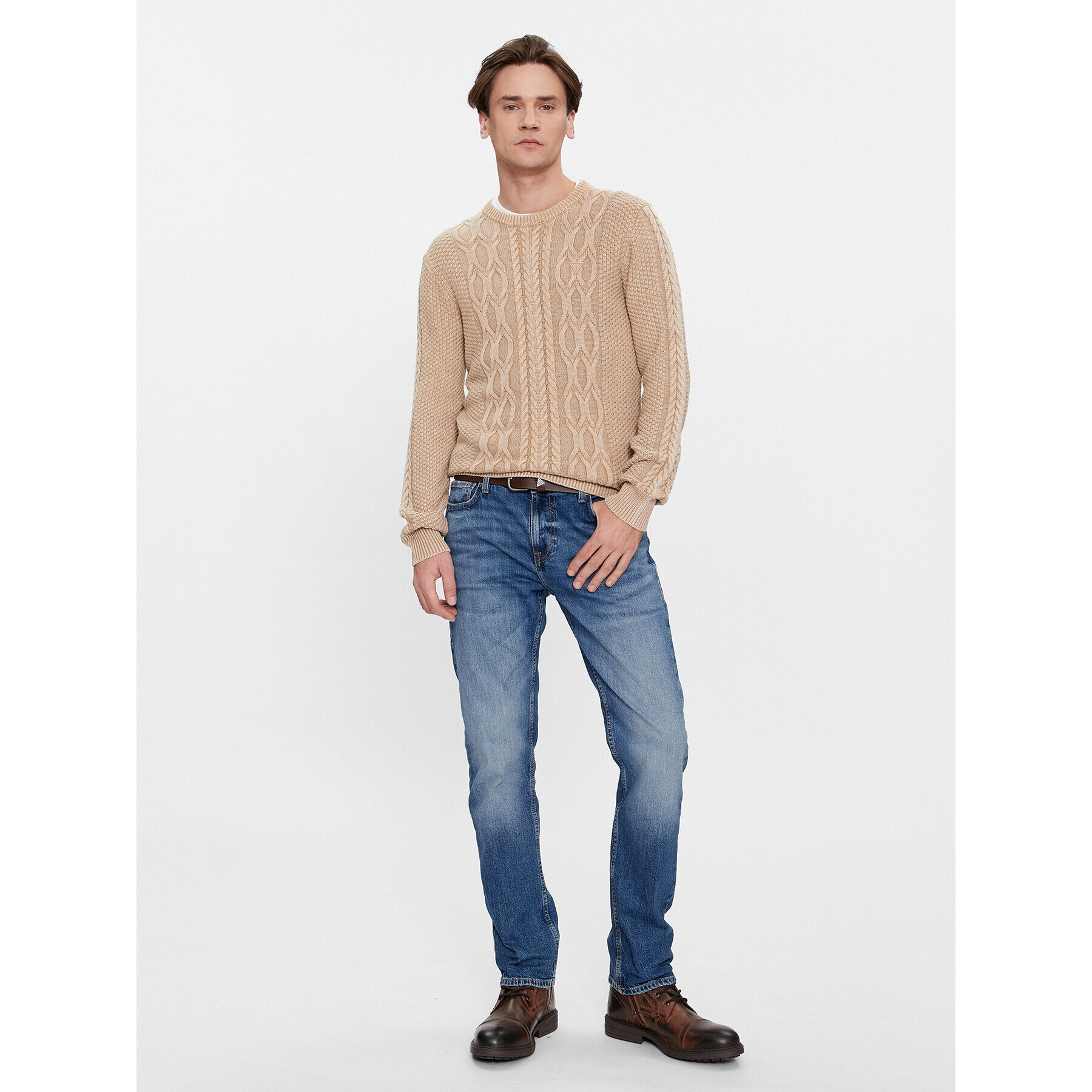 Guess Дънки M4RAN2 D58M2 Син Slim Fit - Pepit.bg