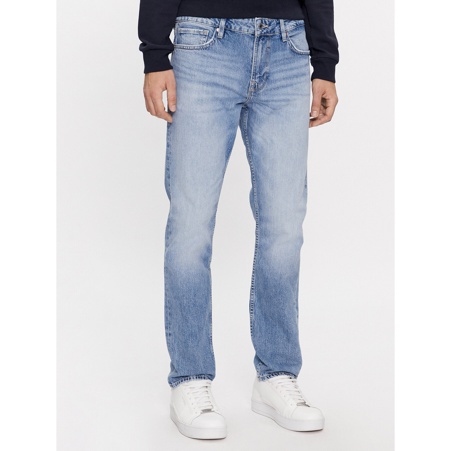 Guess Дънки M4RAS2 D58M3 Тъмносин Slim Fit - Pepit.bg