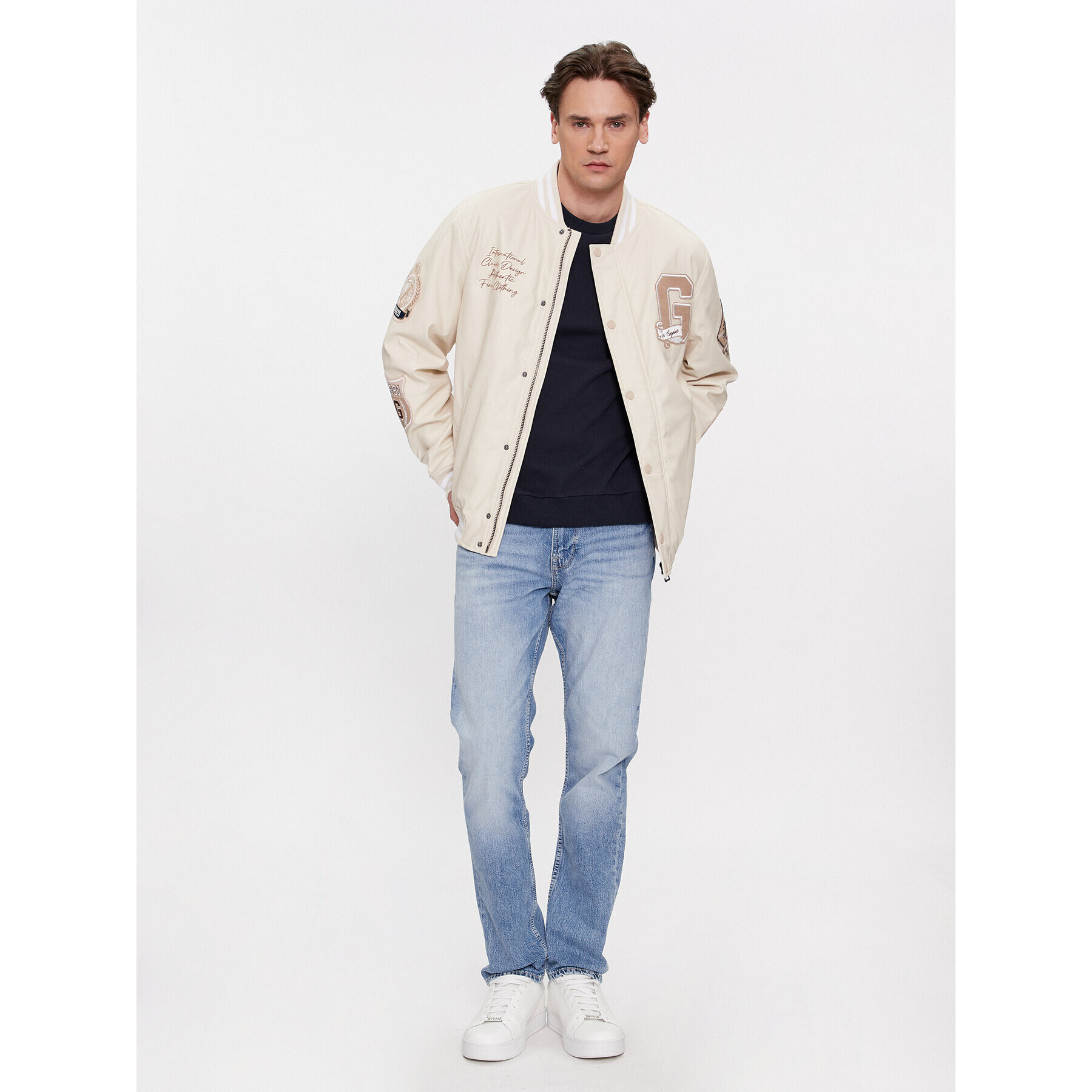 Guess Дънки M4RAS2 D58M3 Тъмносин Slim Fit - Pepit.bg