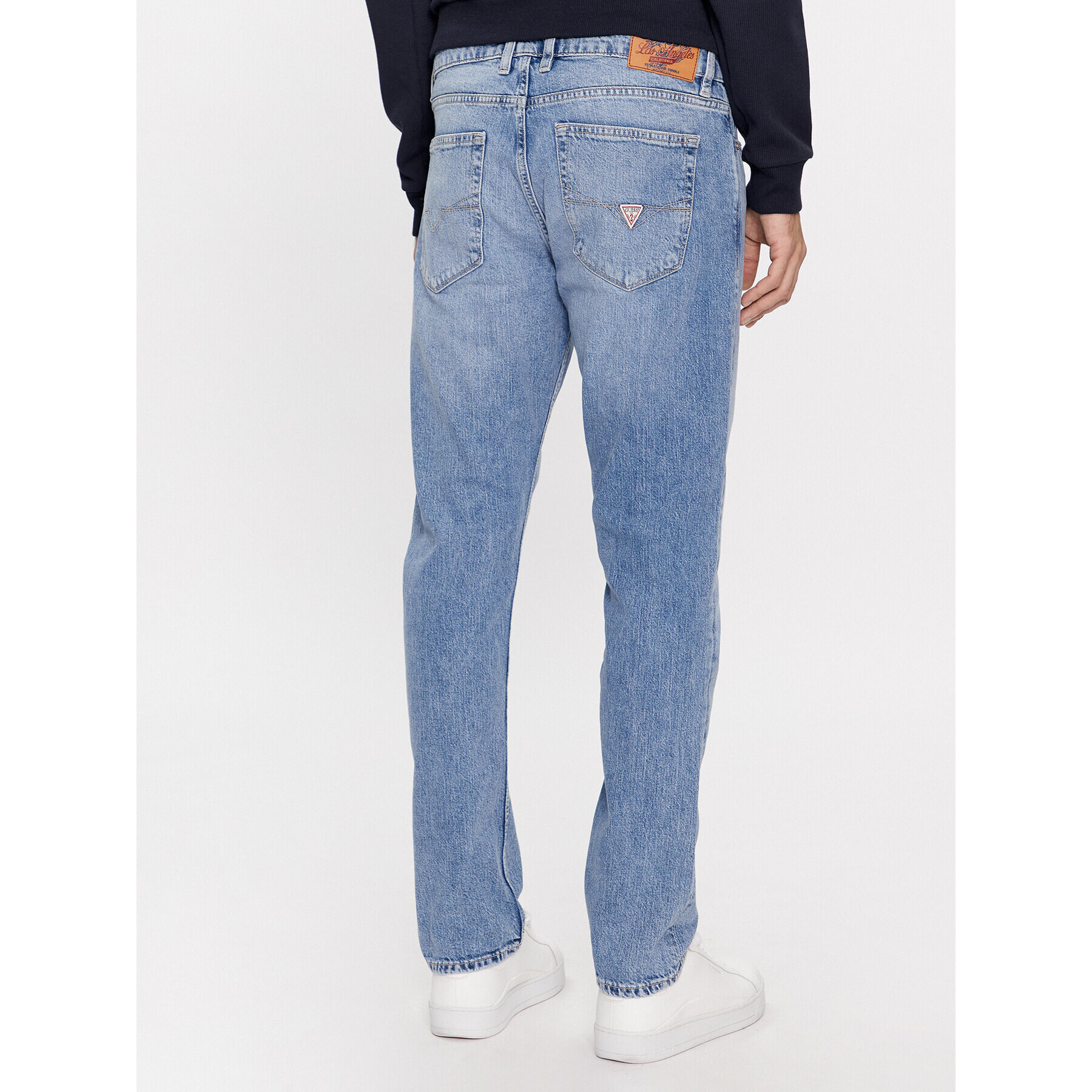 Guess Дънки M4RAS2 D58M3 Тъмносин Slim Fit - Pepit.bg