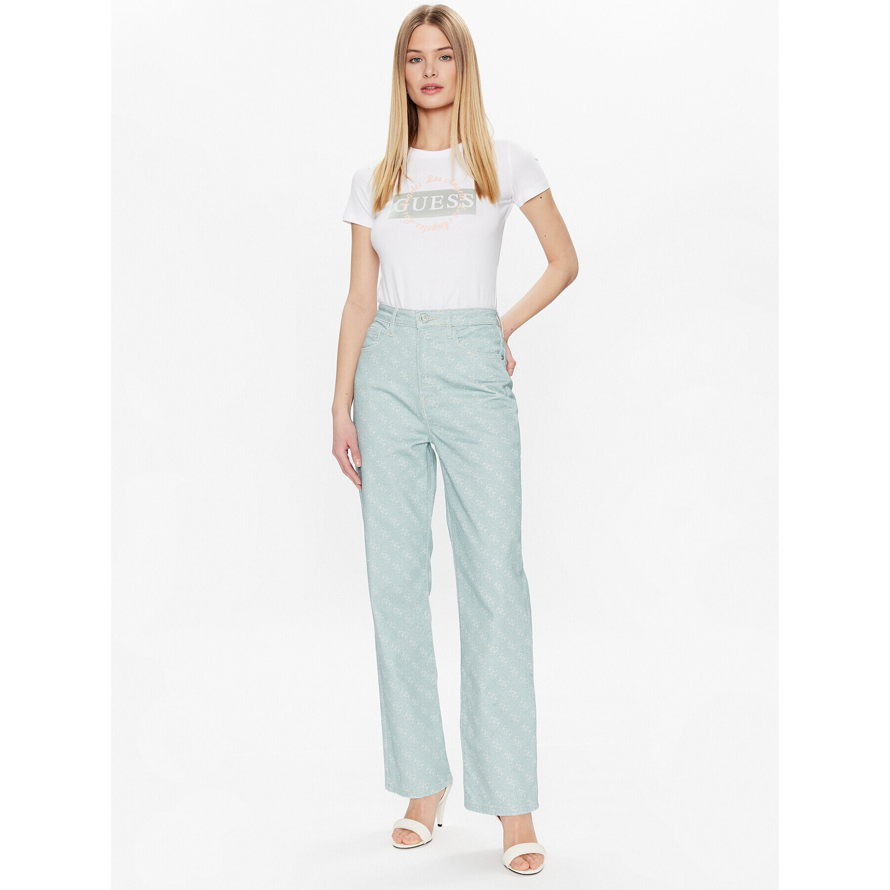 Guess Дънки Melrose W3RA32 WF5V3 Зелен Regular Fit - Pepit.bg