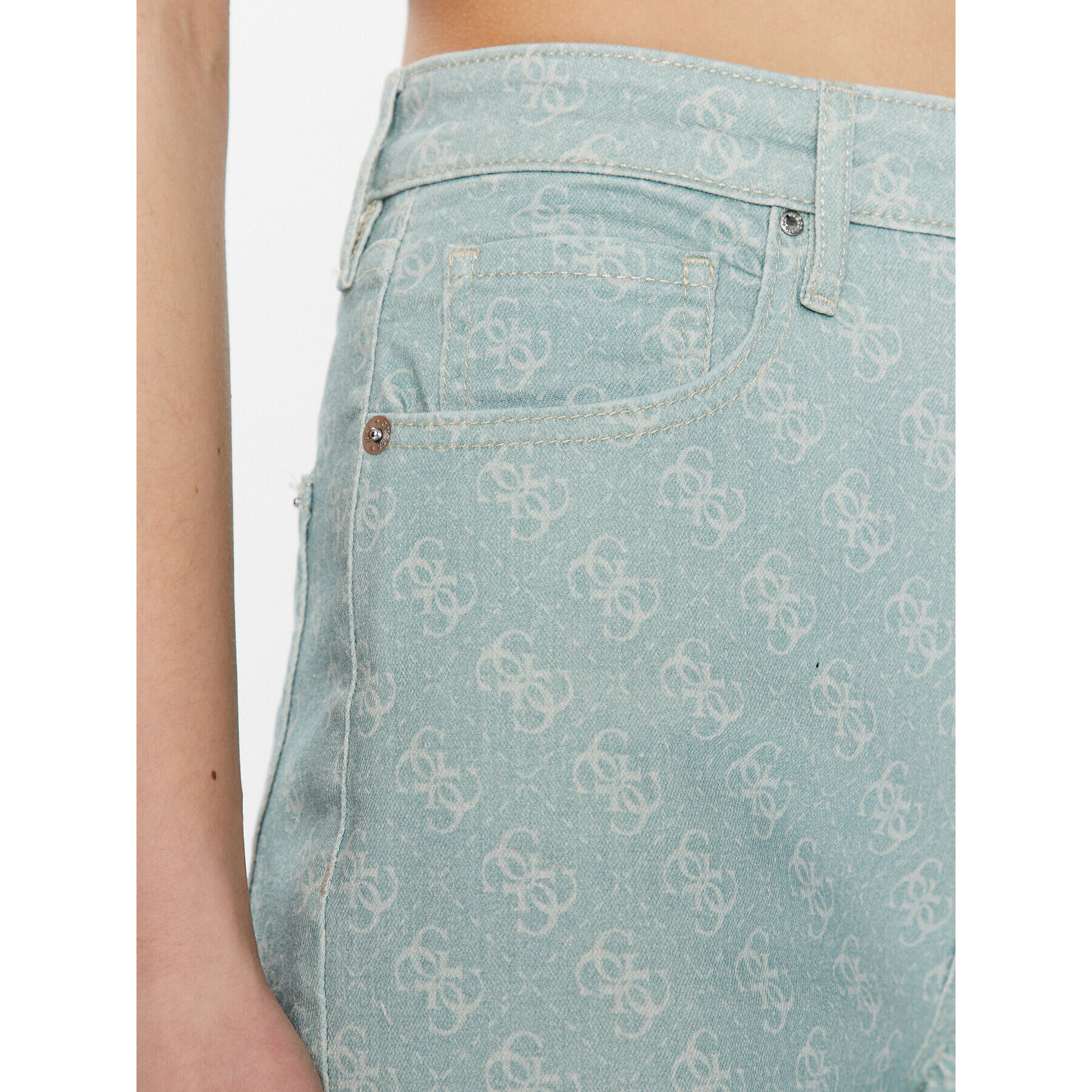 Guess Дънки Melrose W3RA32 WF5V3 Зелен Regular Fit - Pepit.bg
