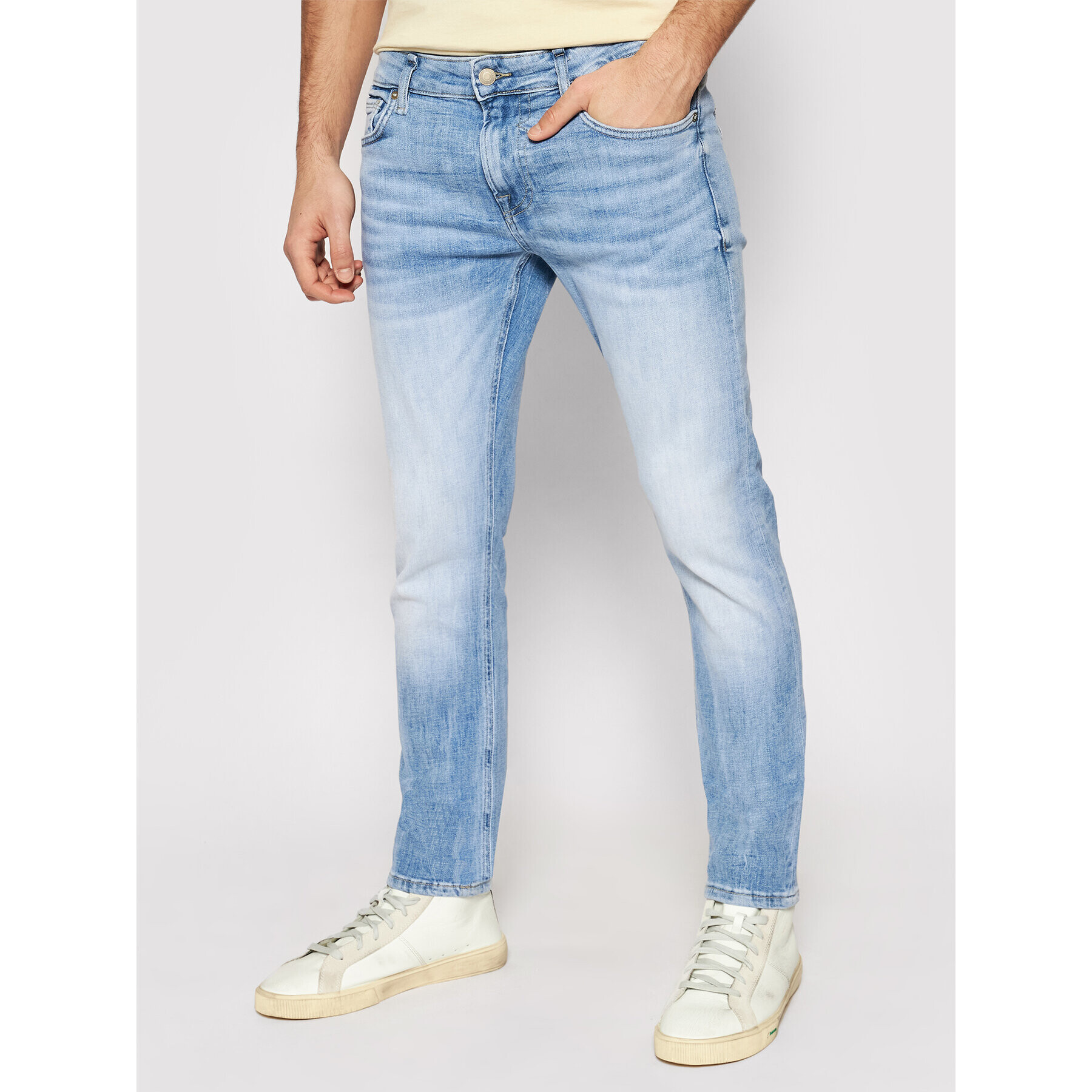 Guess Дънки Miami M1RAN1 D4B73 Син Skinny Fit - Pepit.bg