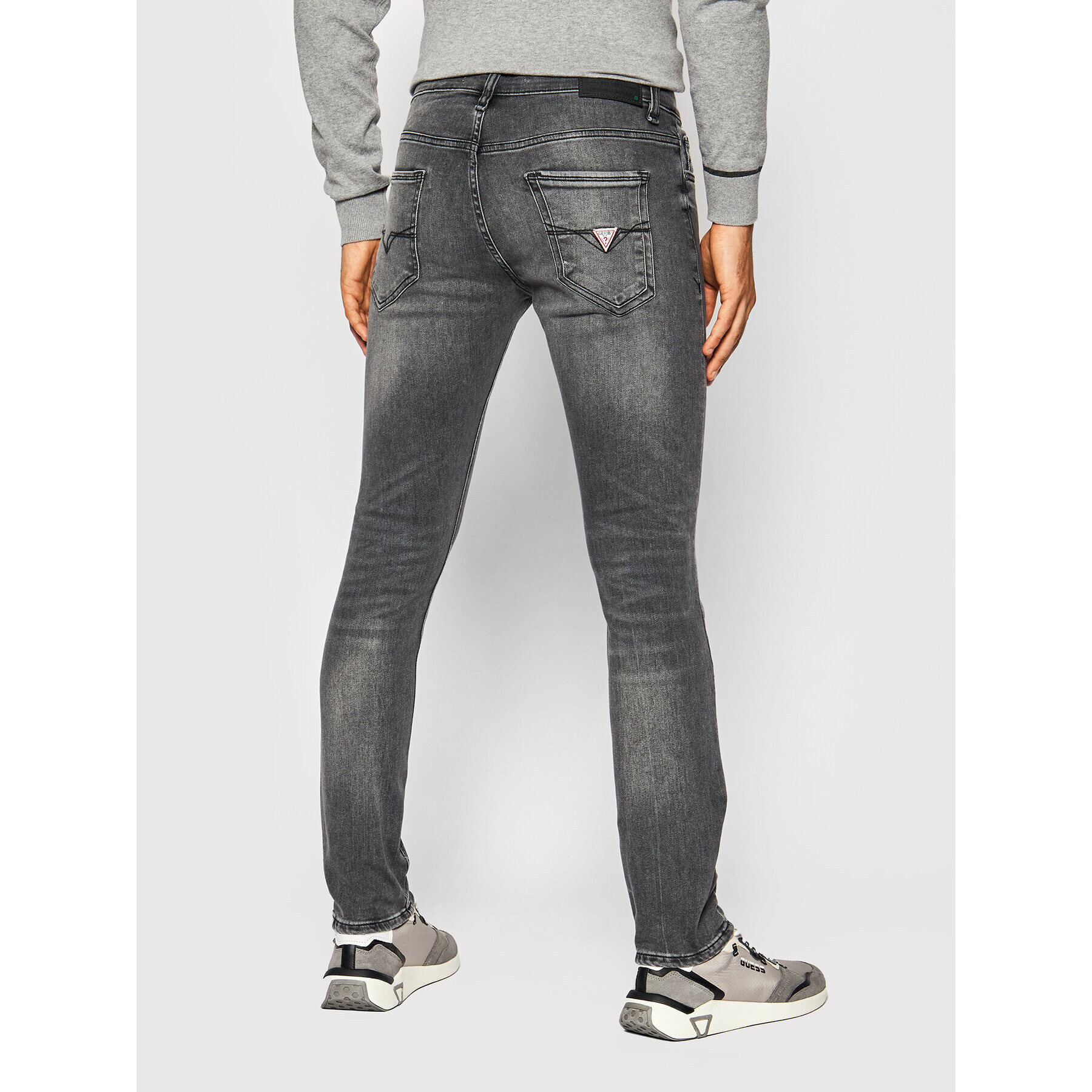 Guess Дънки Miami M1YAN1 D4F54 Сив Skinny Fit - Pepit.bg