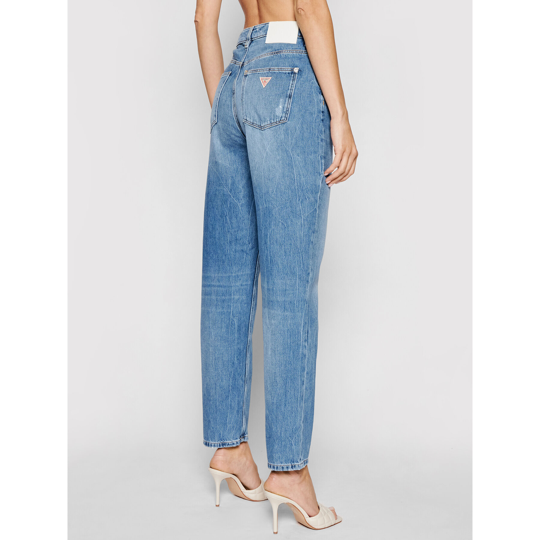 Guess Дънки Mom W1YA21 D3Y0G Син Mom Fit - Pepit.bg
