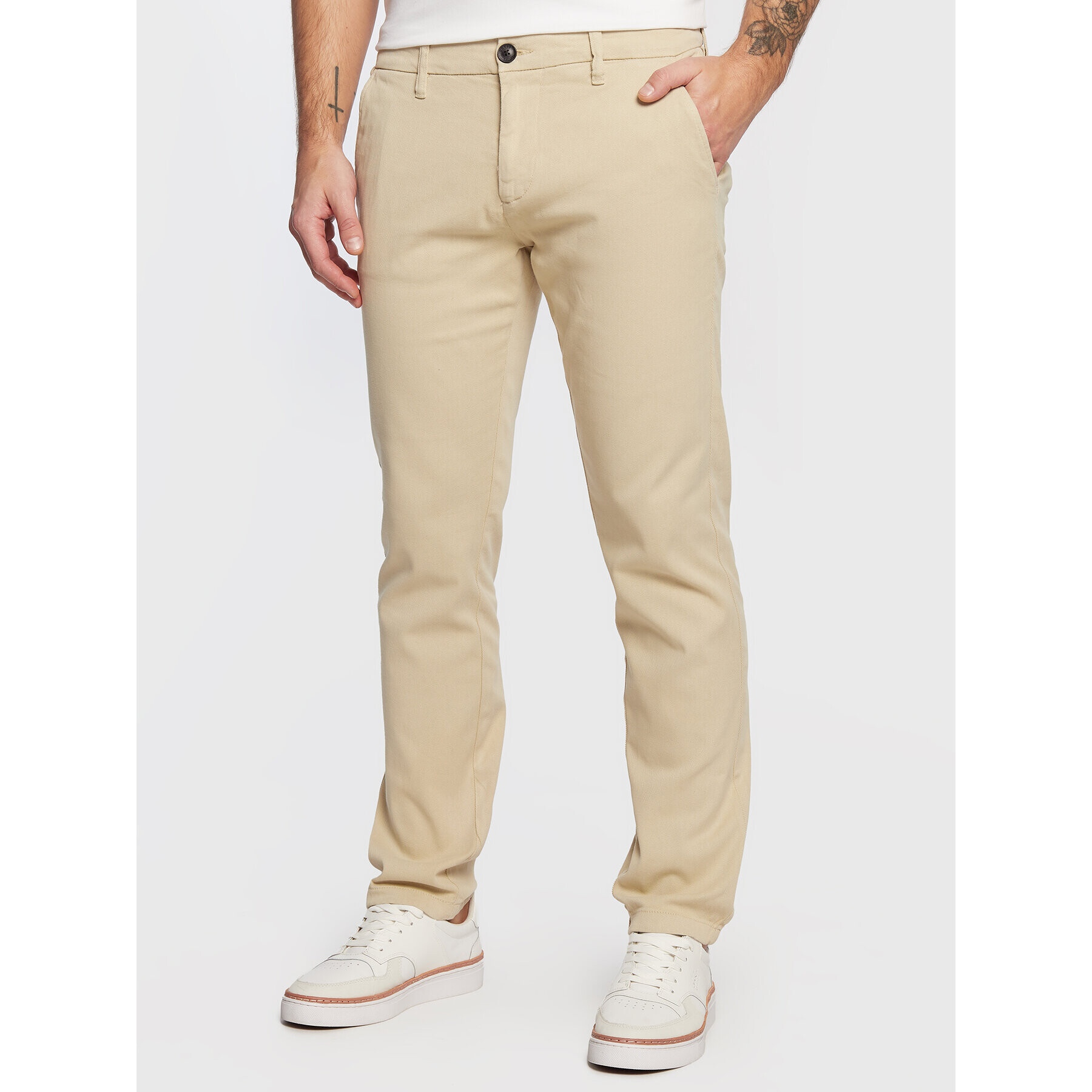Guess Дънки Myron M3RB26 WF5U3 Бежов Slim Fit - Pepit.bg