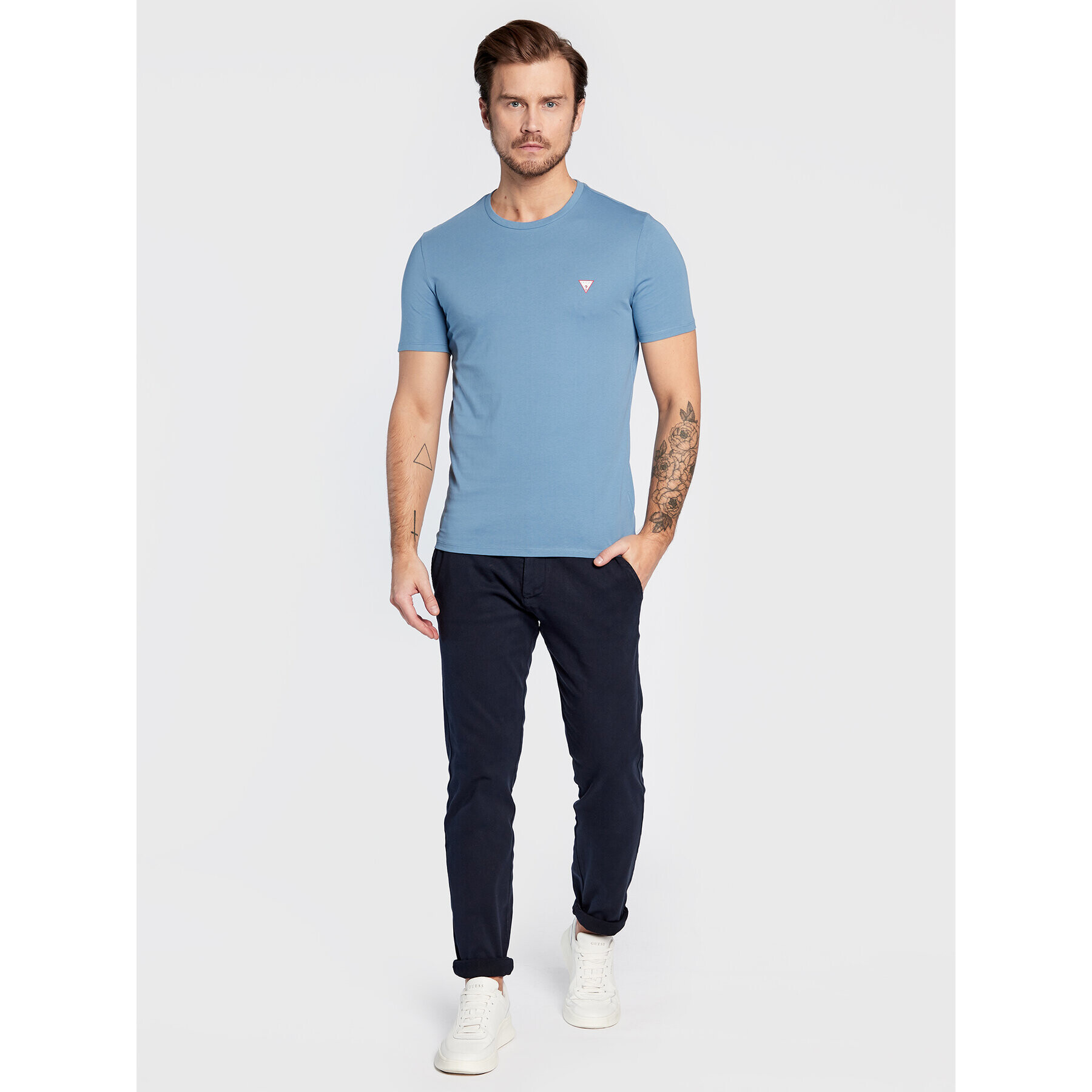 Guess Дънки Myron M3RB26 WF5U3 Тъмносин Slim Fit - Pepit.bg