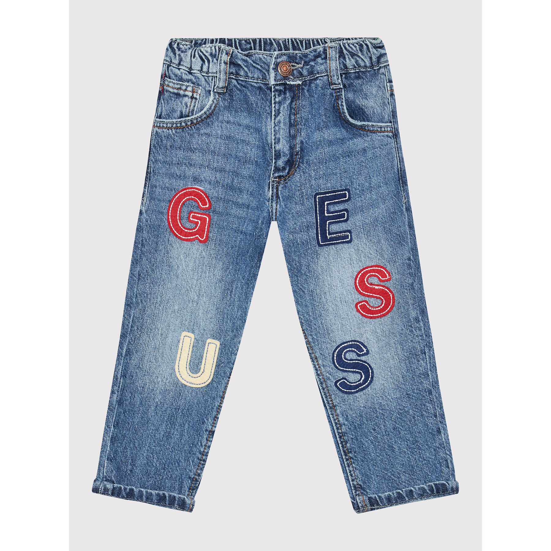 Guess Дънки N2YA07 D4QP0 Син Regular Fit - Pepit.bg