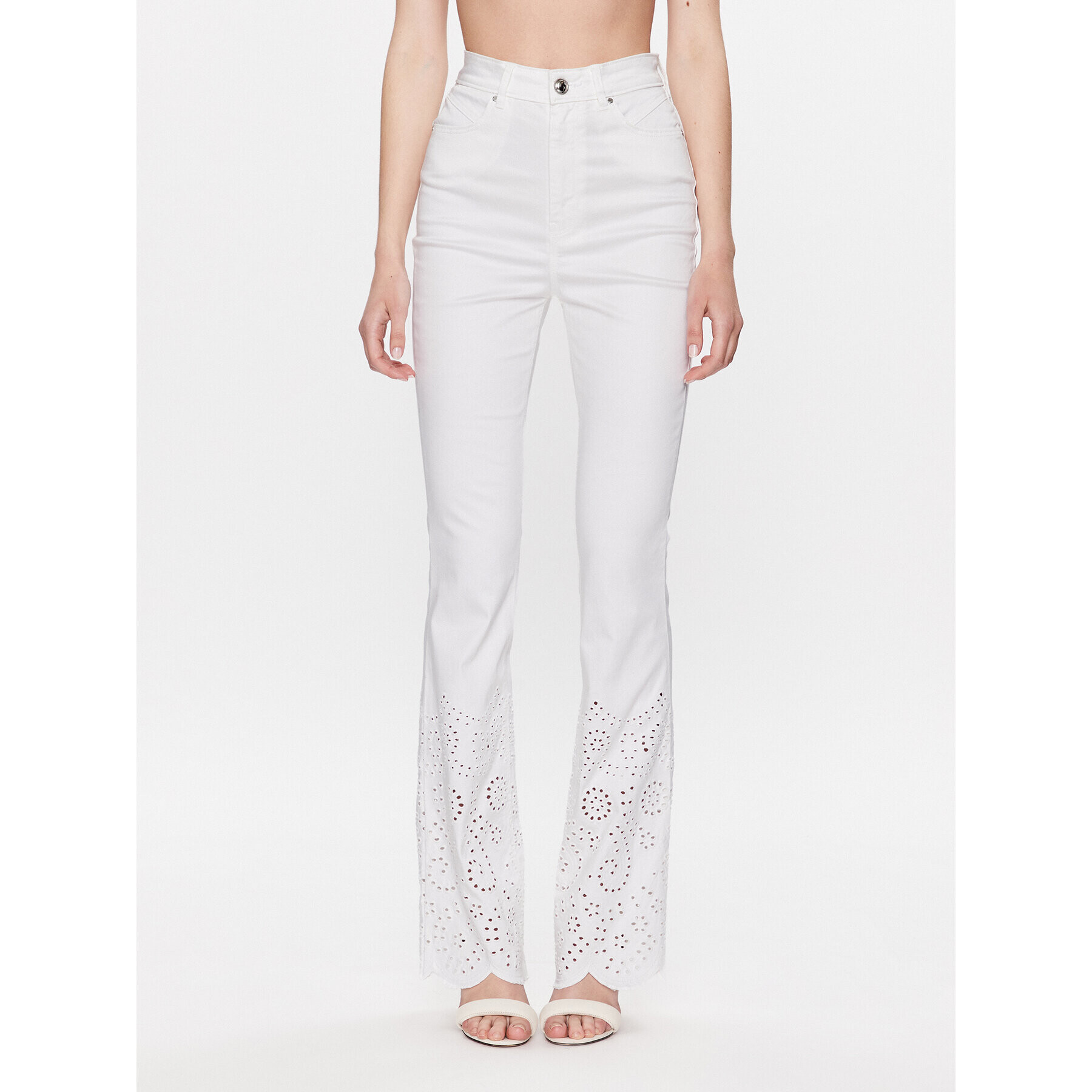 Guess Дънки Pop 70's W3GB33 W93CH Бял Skinny Fit - Pepit.bg