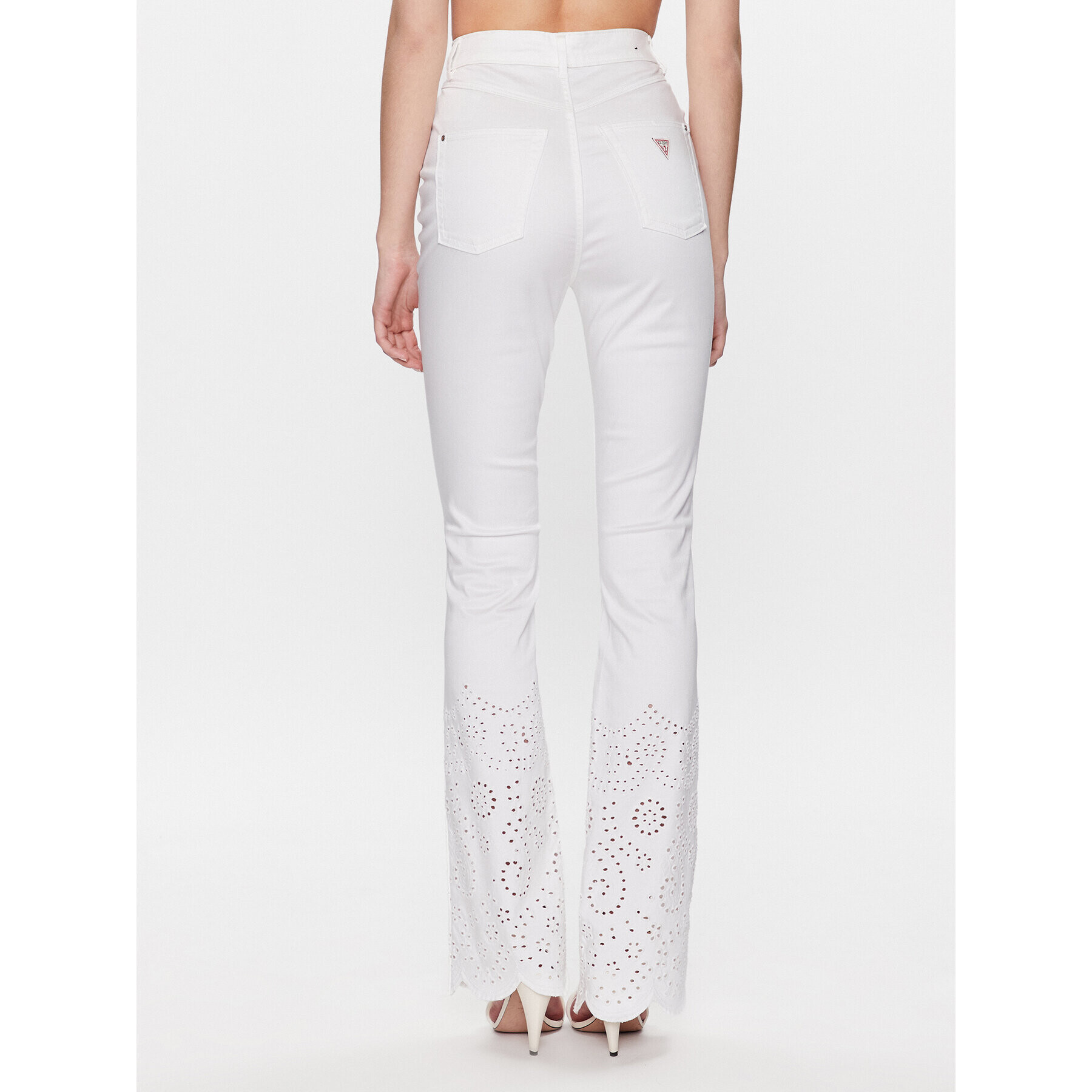 Guess Дънки Pop 70's W3GB33 W93CH Бял Skinny Fit - Pepit.bg