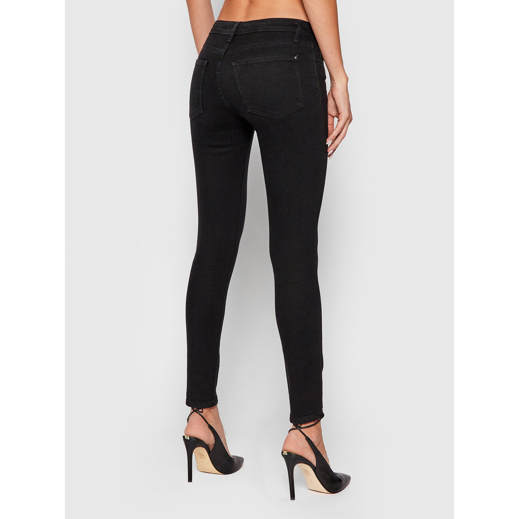 Guess Дънки Power W1BAB2 D4F51 Черен Skinny Fit - Pepit.bg