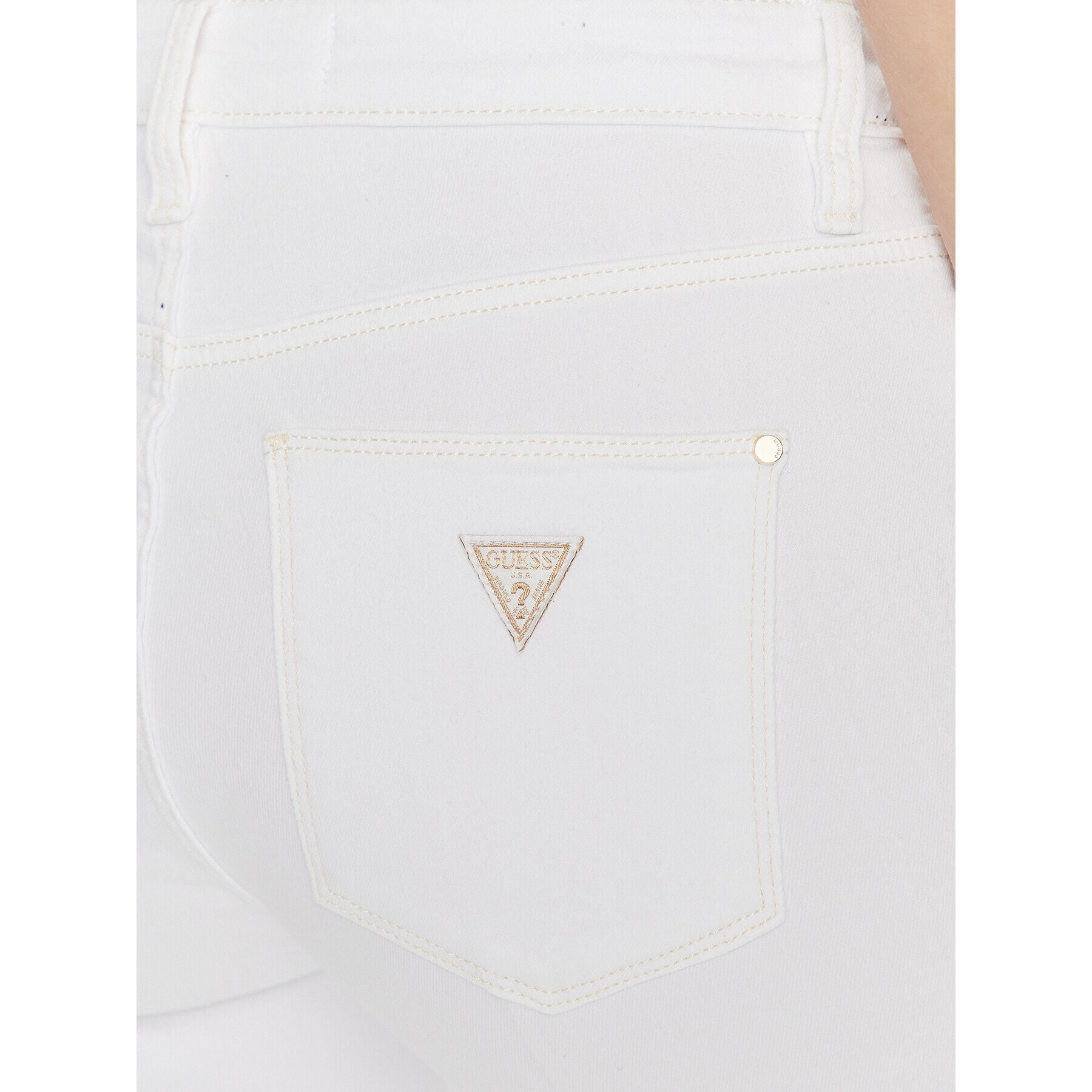 Guess Дънки Sexy Boot W3GA59 D4DN1 Бял Skinny Fit - Pepit.bg
