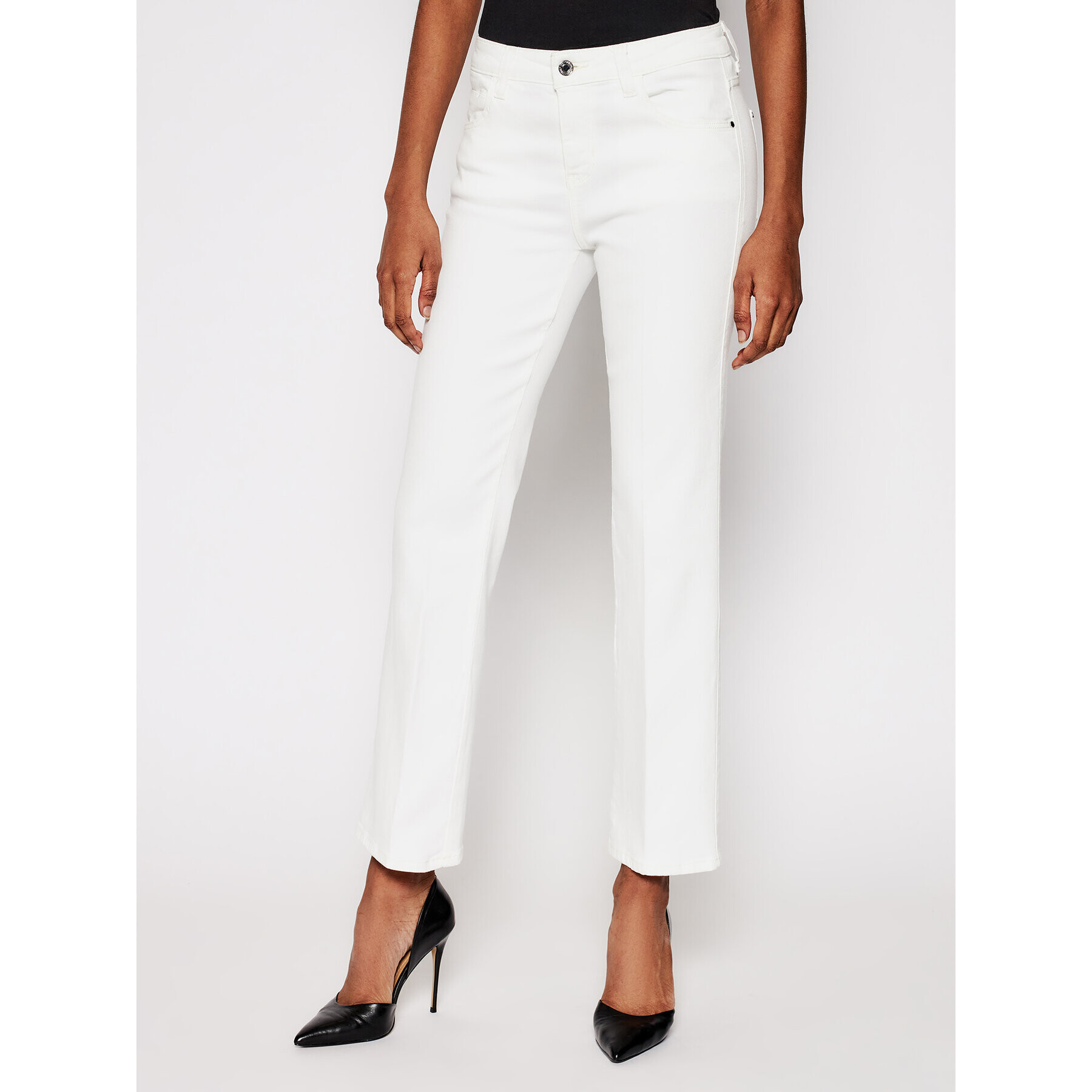 Guess Дънки Sexy W1GA48 D4DM1 Бял Straight Fit - Pepit.bg