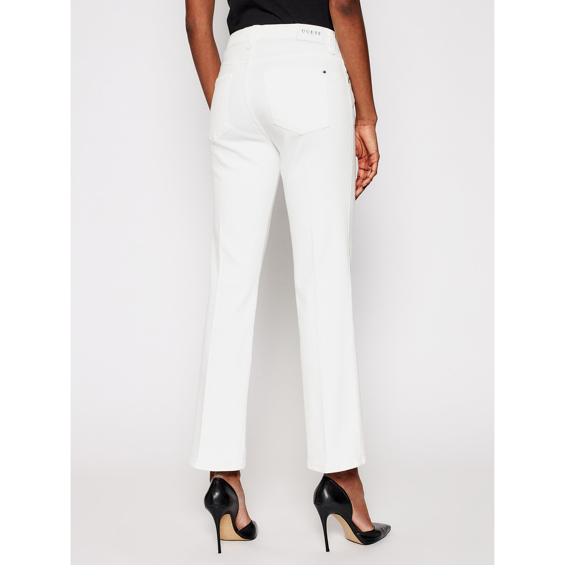 Guess Дънки Sexy W1GA48 D4DM1 Бял Straight Fit - Pepit.bg