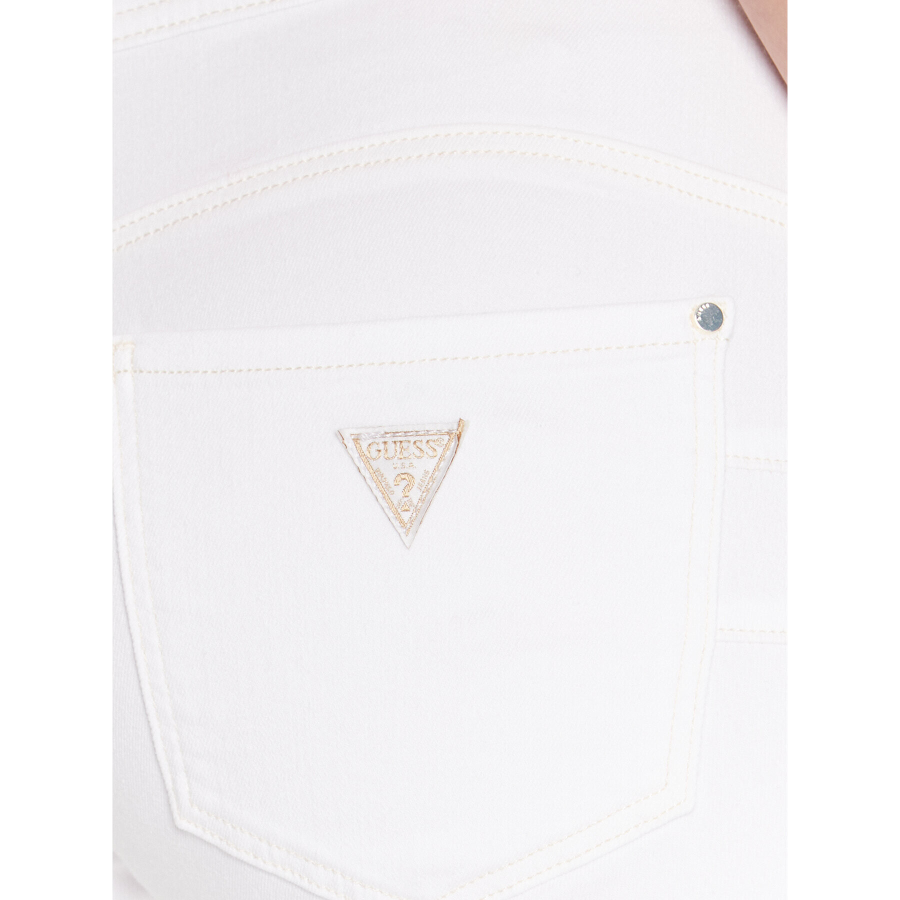 Guess Дънки Shape Up W3GA35 D4DN1 Бял Skinny Fit - Pepit.bg