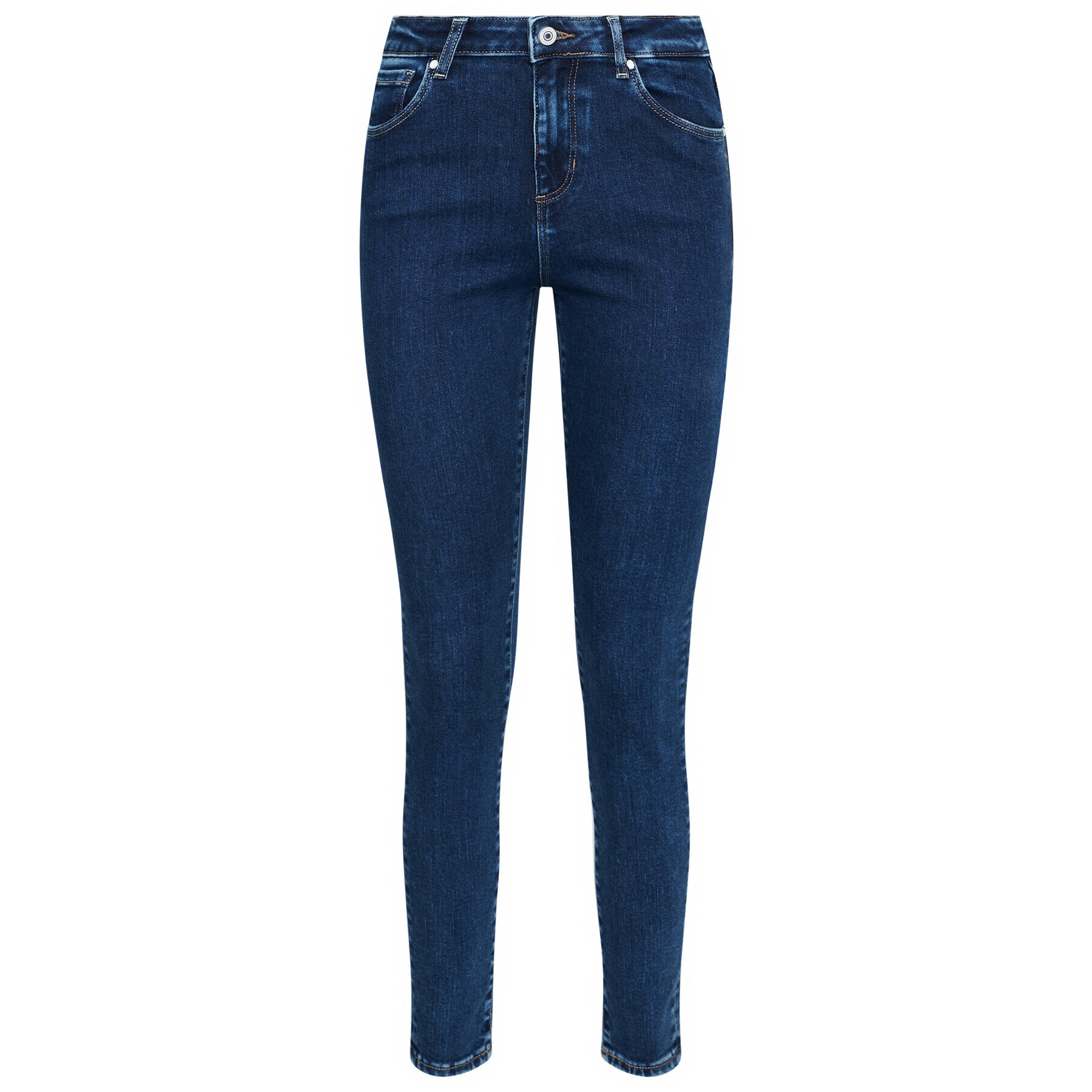 Guess Дънки Skinny Fit Lush W1RA95 D4663 Тъмносин Skinny Fit - Pepit.bg