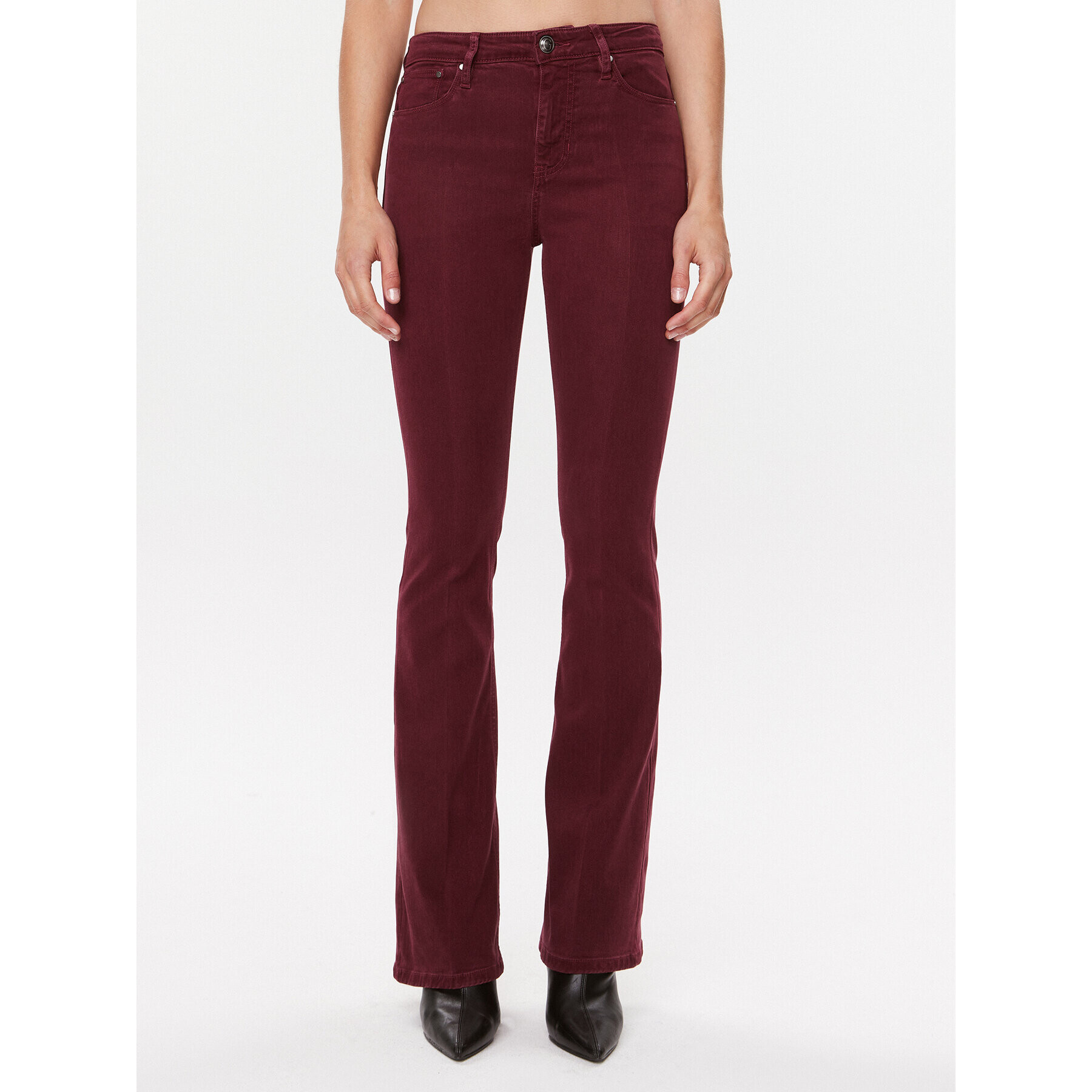 Guess Дънки Sonia W3BA0L WFQYA Бордо Flare Fit - Pepit.bg