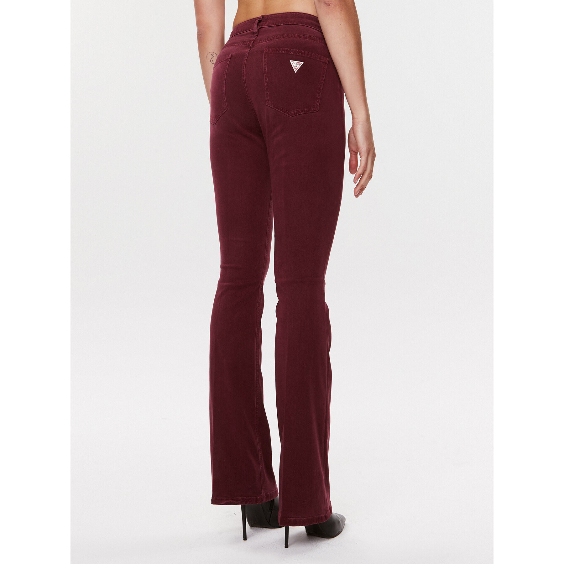 Guess Дънки Sonia W3BA0L WFQYA Бордо Flare Fit - Pepit.bg