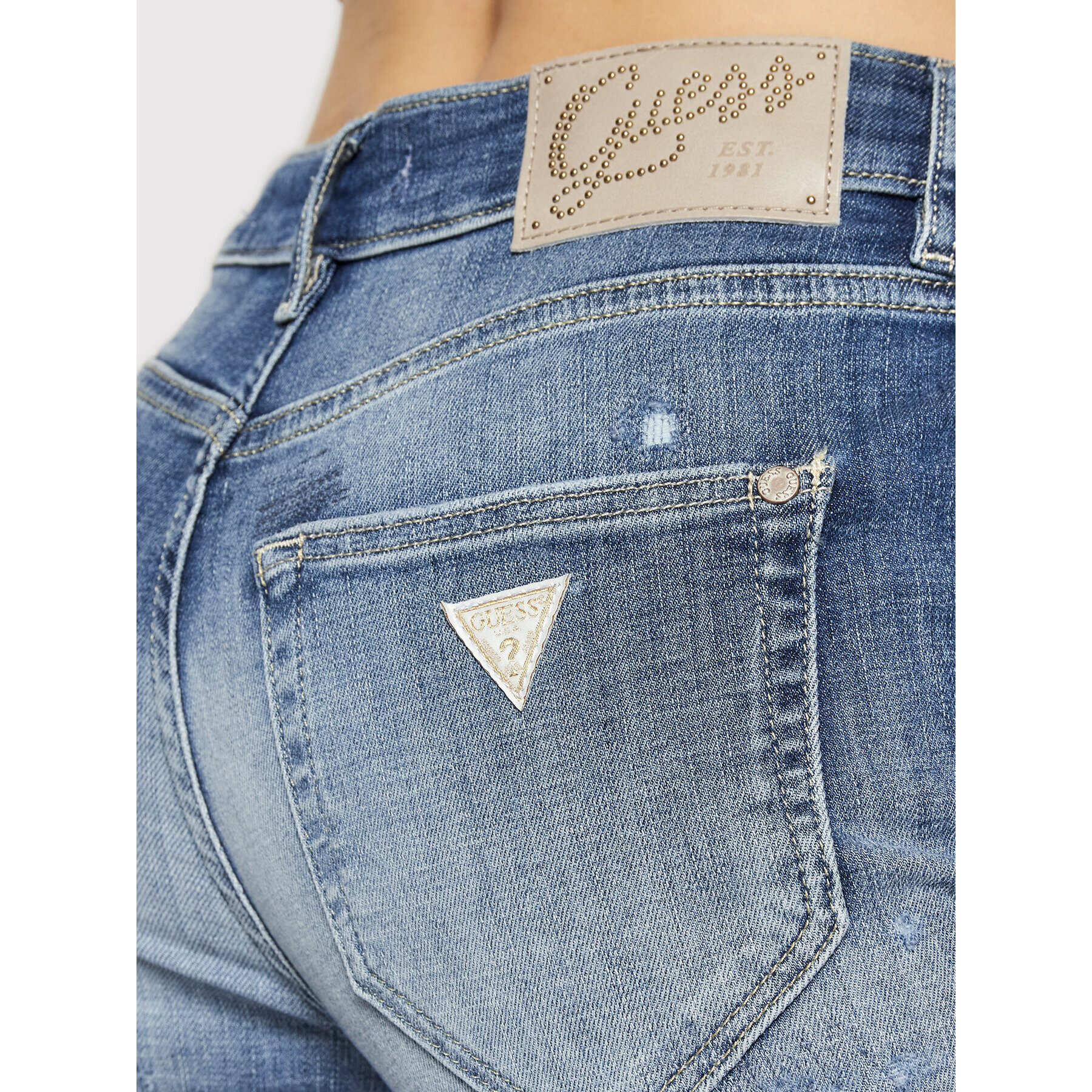 Guess Дънки Starlette W2RA84 D3ZTE Син Straight Fit - Pepit.bg