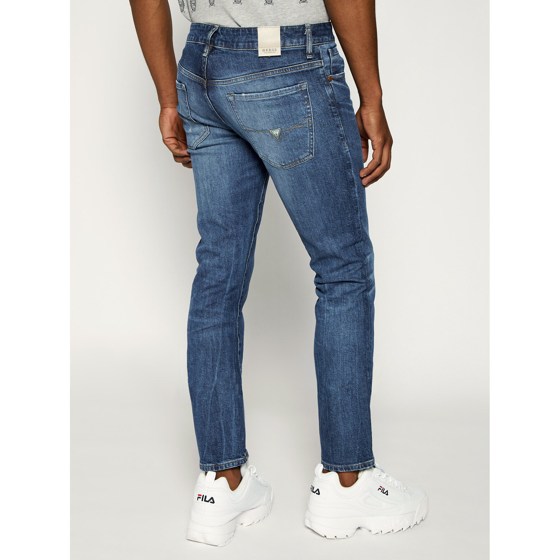 Guess Дънки тип Slim Fit M92AN2 D3HU1 Син Slim Fit - Pepit.bg