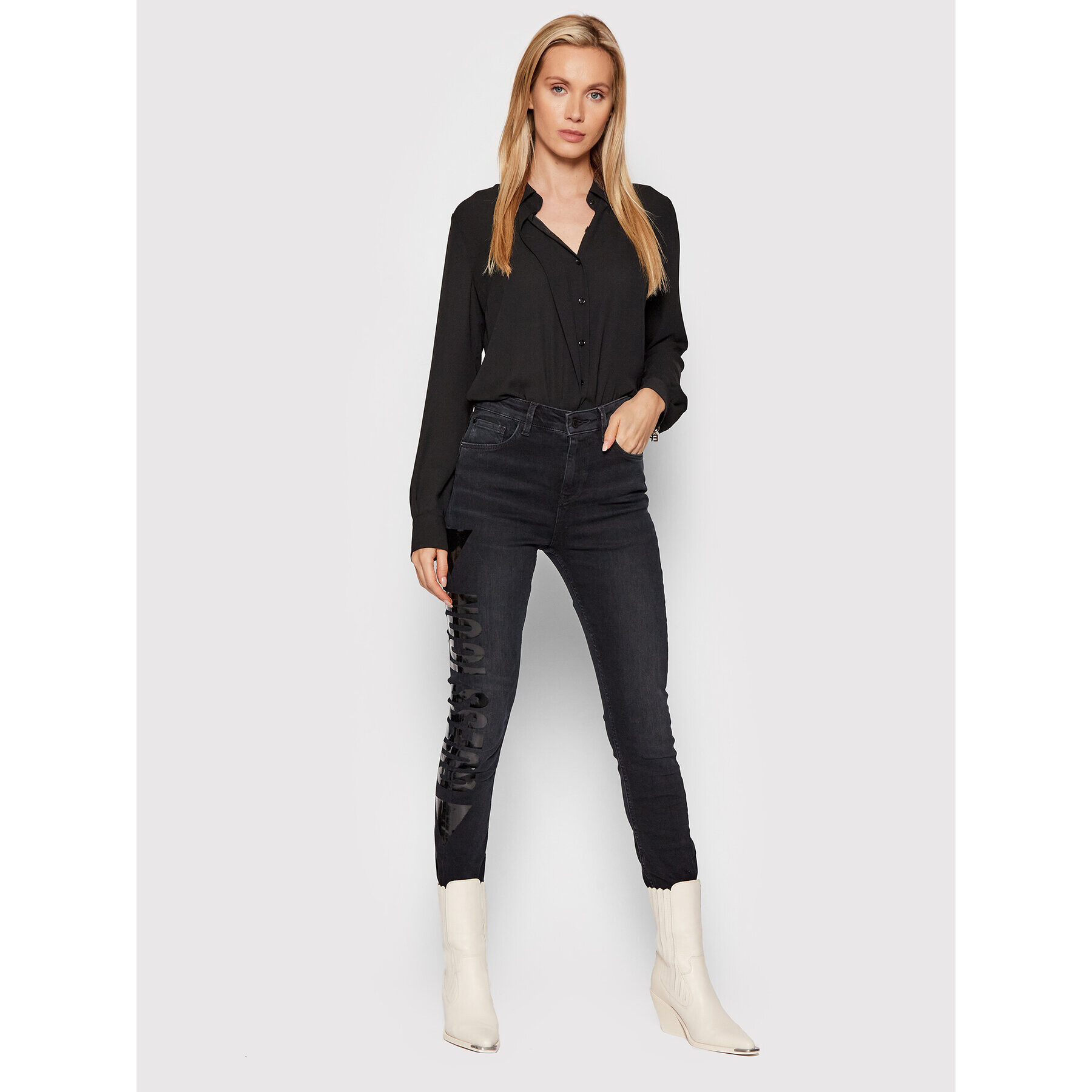 Guess Дънки Ultimate W1BA94 D4H32 Тъмносин Skinny Fit - Pepit.bg