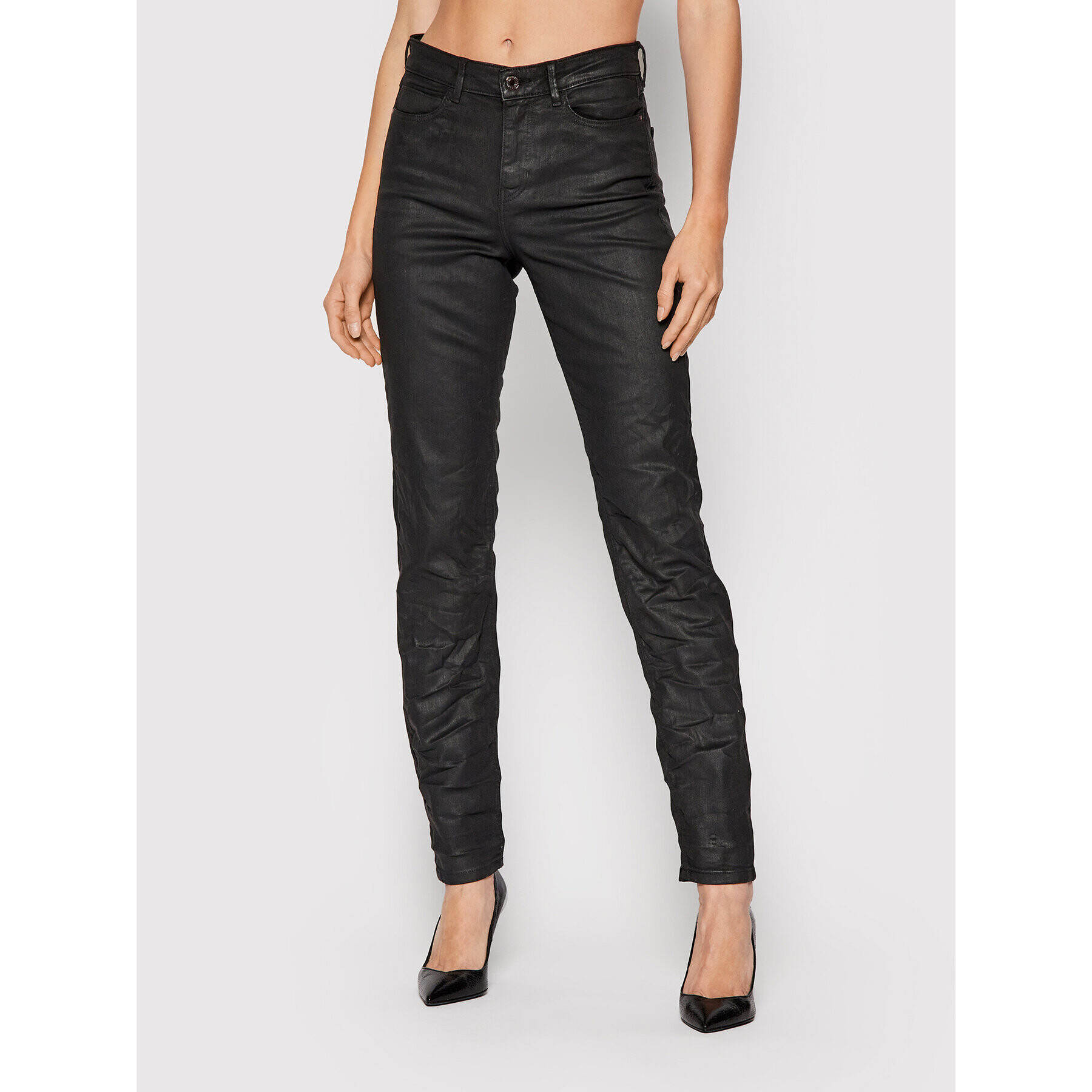 Guess Дънки 1981 W1BA46 D4H91 Черен Skinny Fit - Pepit.bg