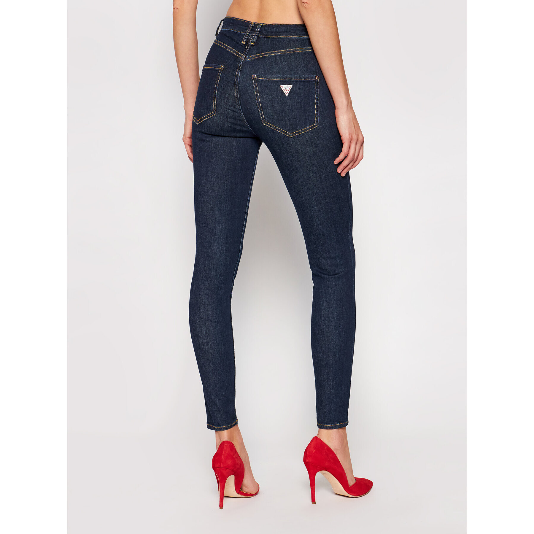 Guess Дънки W1GA36 D4CS1 Тъмносин Skinny Fit - Pepit.bg