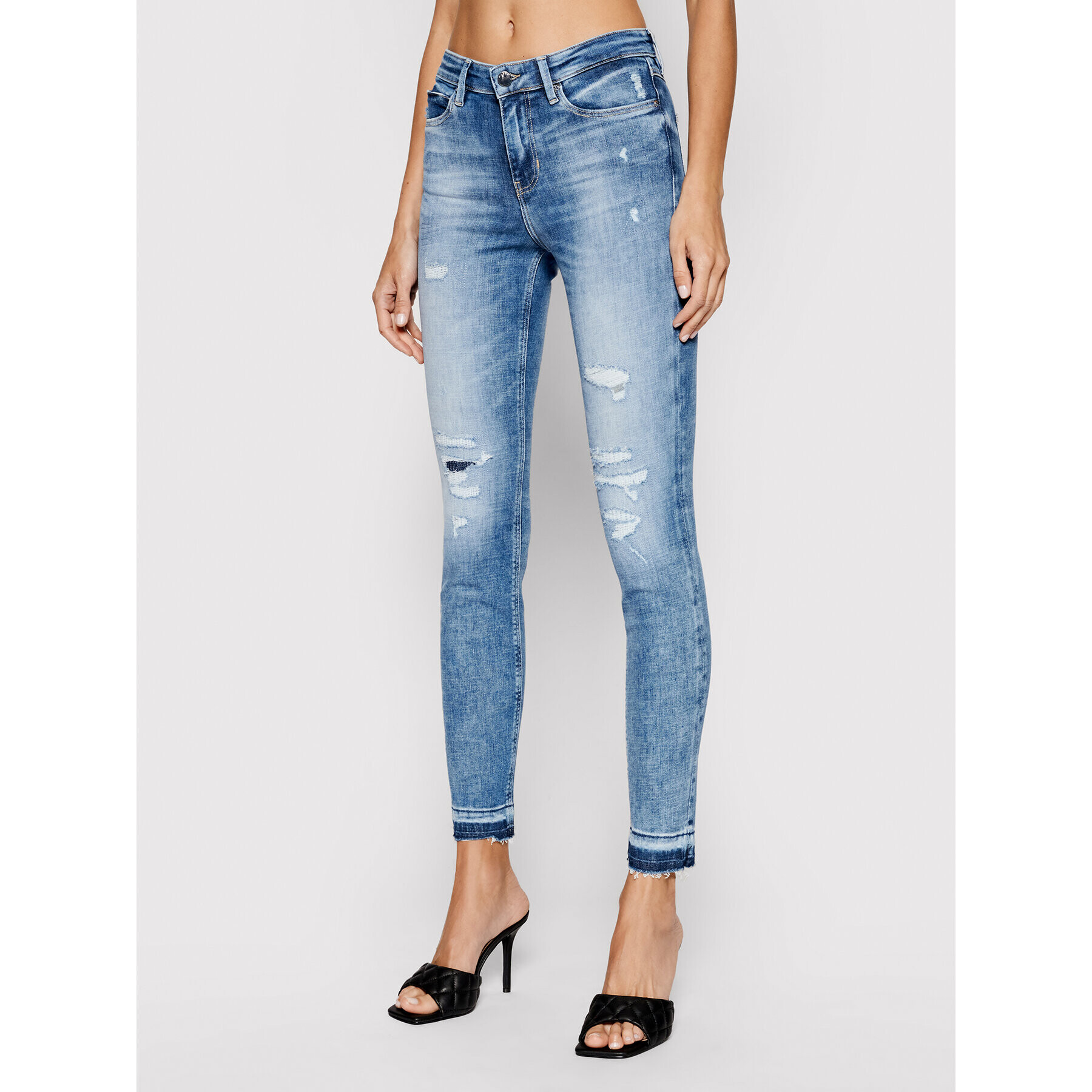 Guess Дънки W1GA46 D3ZTD Син Skinny Fit - Pepit.bg