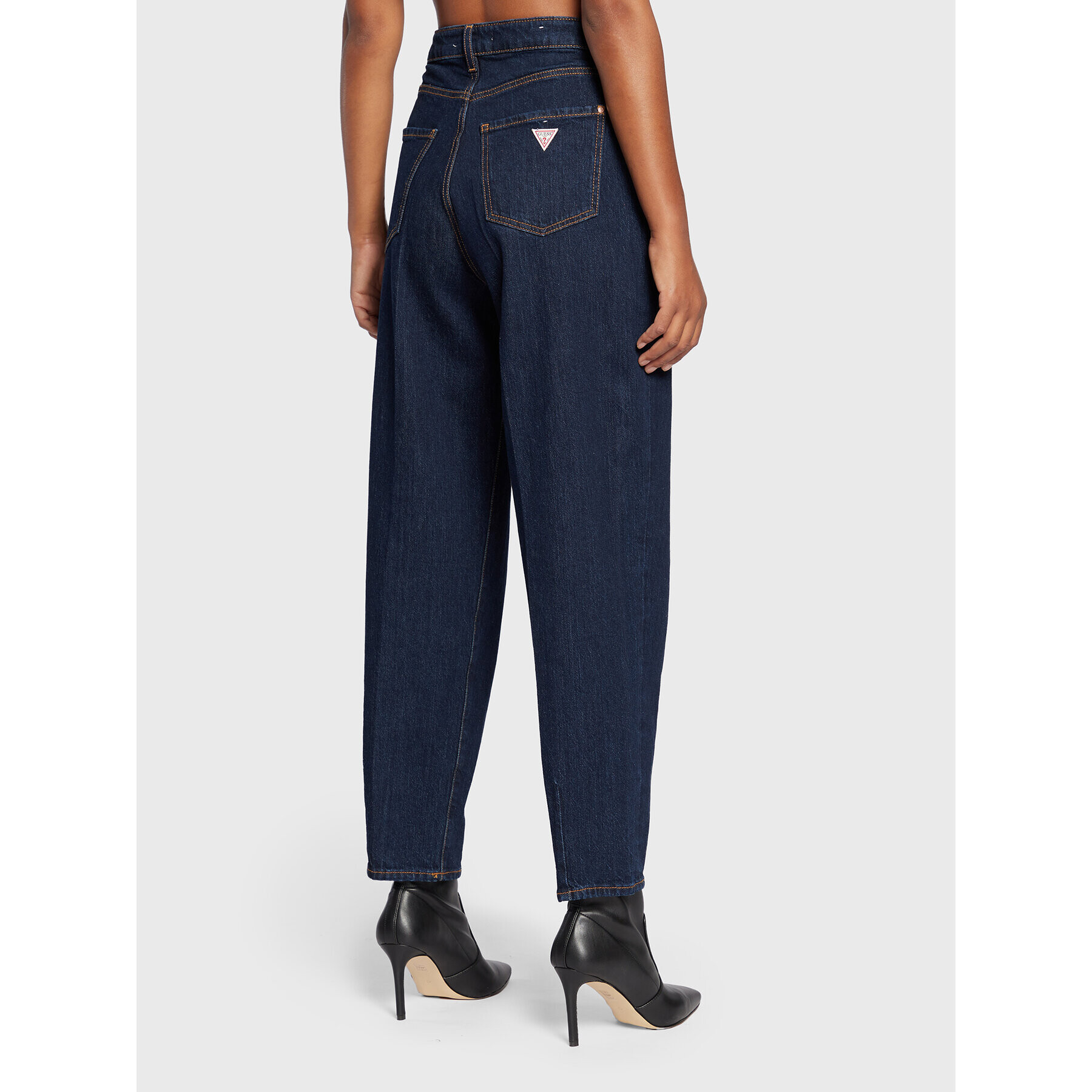 Guess Дънки W2BA29 D4NH4 Тъмносин Balloon Fit - Pepit.bg