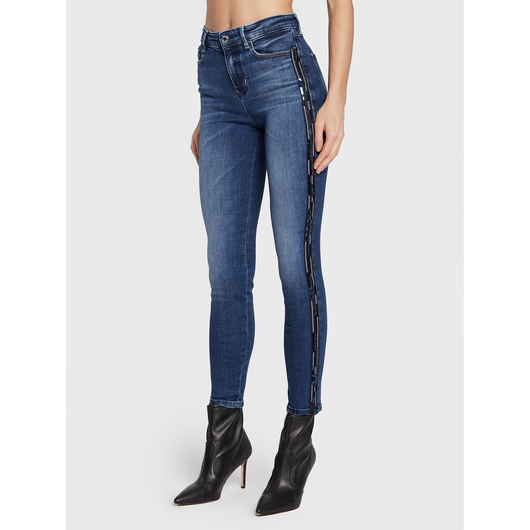 Guess Дънки W2BA46 D4H1A Син Skinny Fit - Pepit.bg