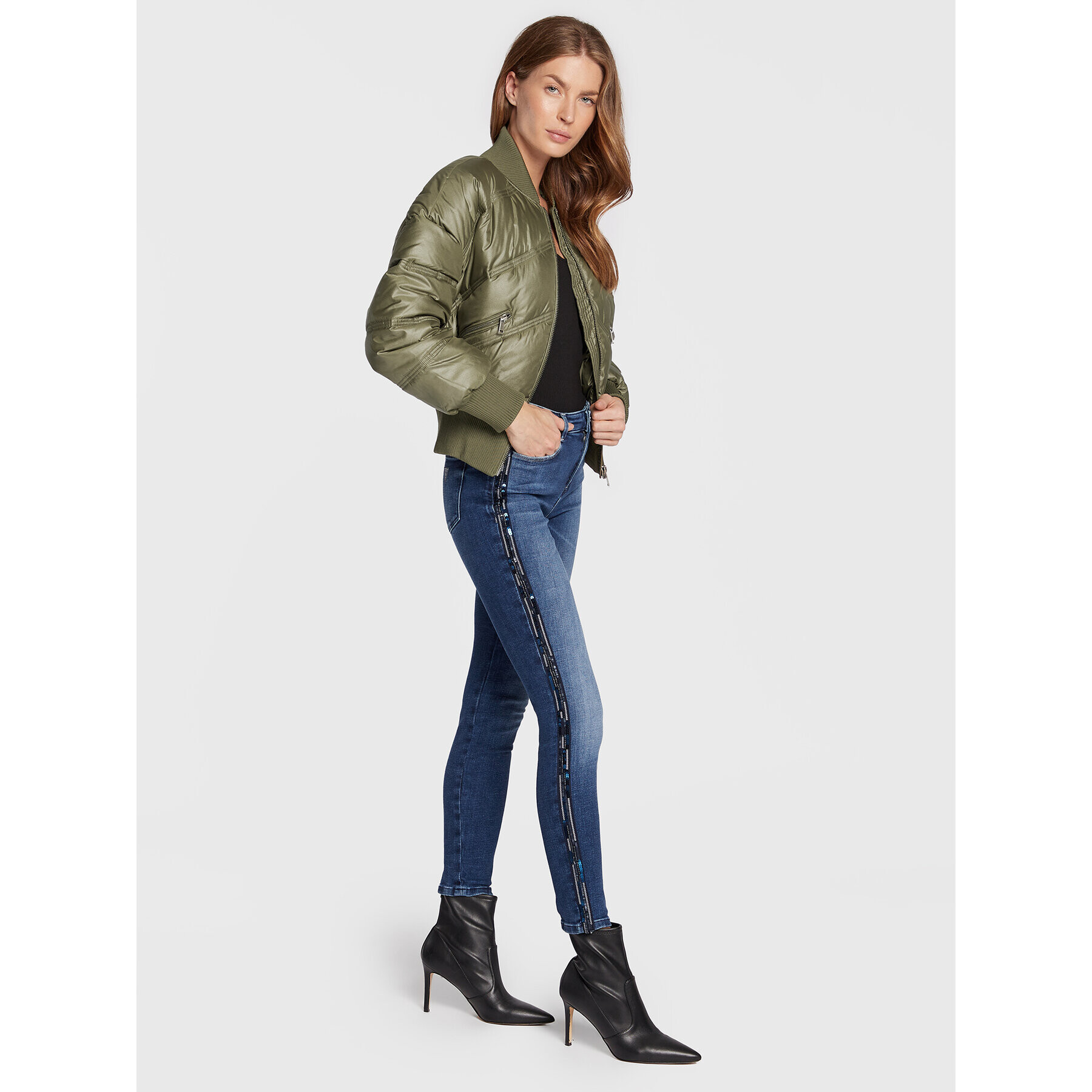 Guess Дънки W2BA46 D4H1A Син Skinny Fit - Pepit.bg