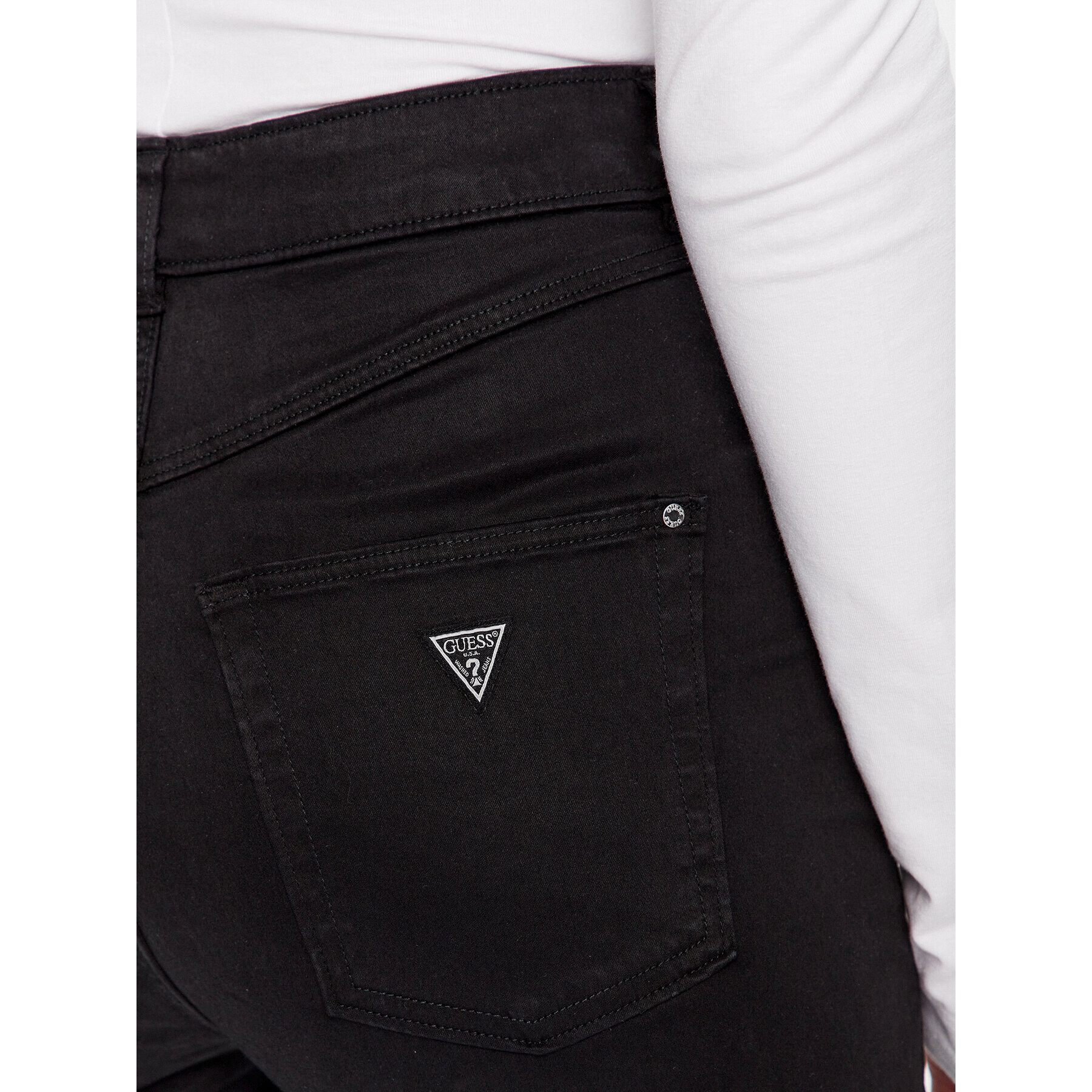 Guess Дънки W2BA63 W93CE Черен Slim Fit - Pepit.bg